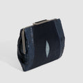 Clutch Ajurú Couro Mix Python e Arraia