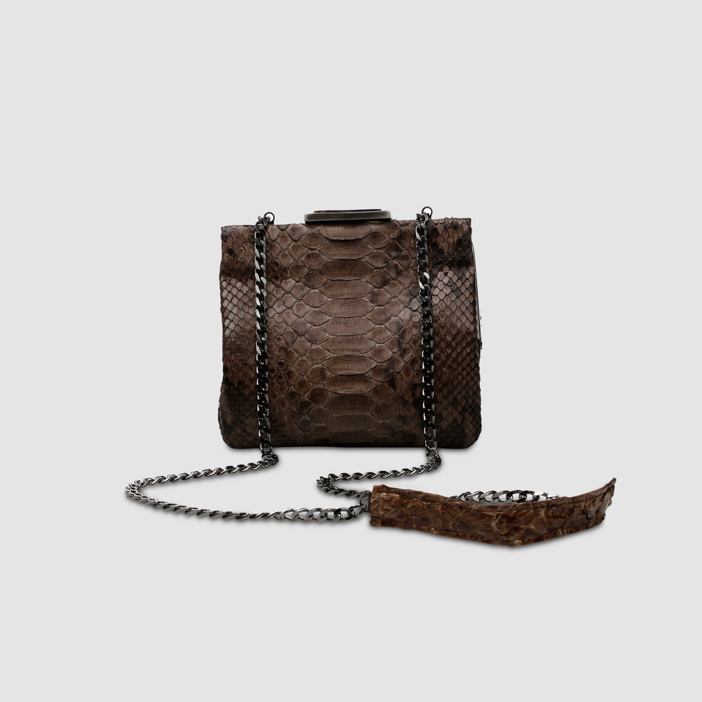 Clutch Ajurú Couro Python