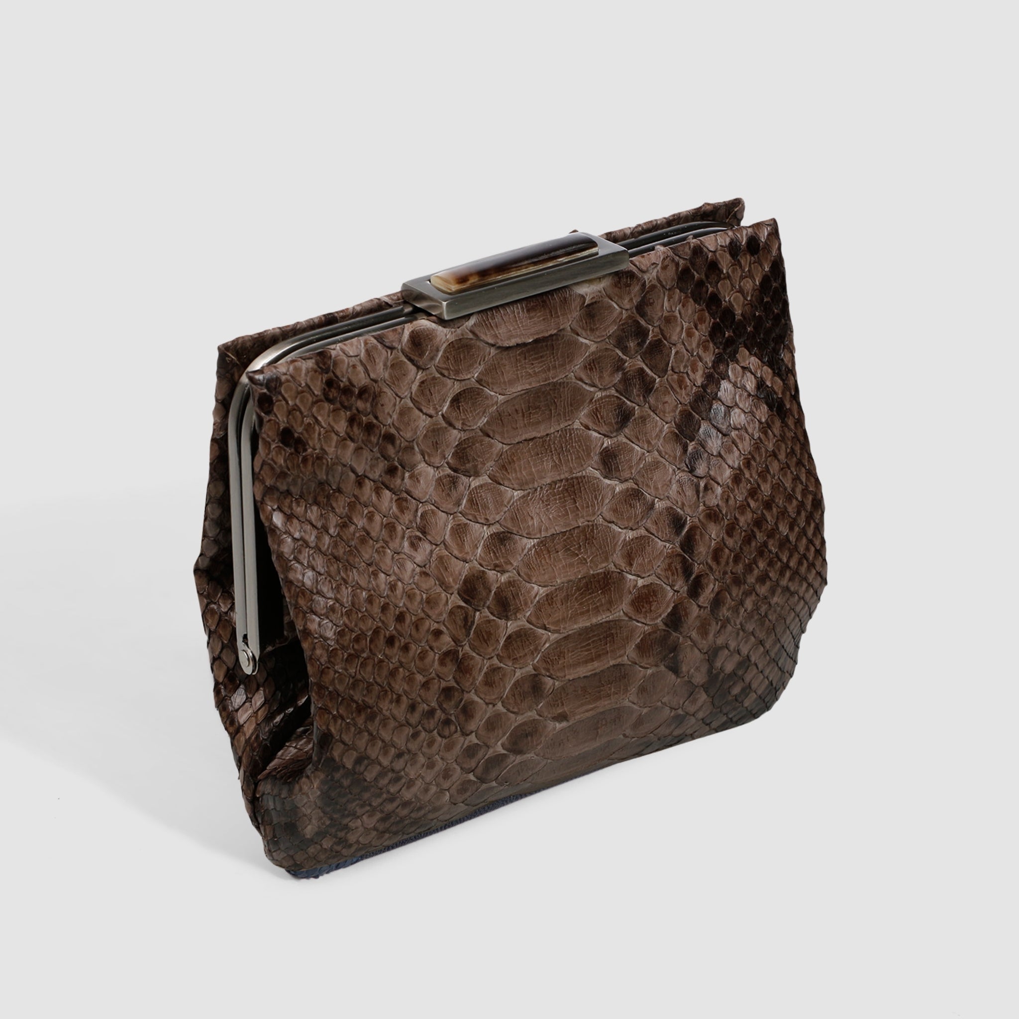 Clutch Ajurú Couro Python