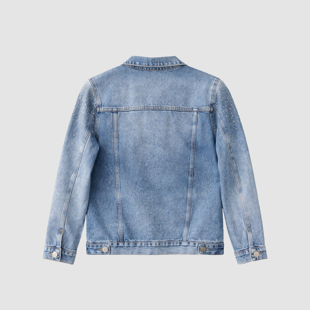 Jaqueta Jeans com Strass