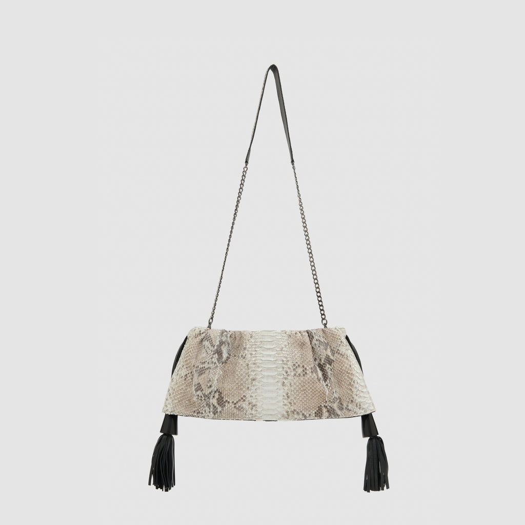 Bolsa Vinci Couro Python