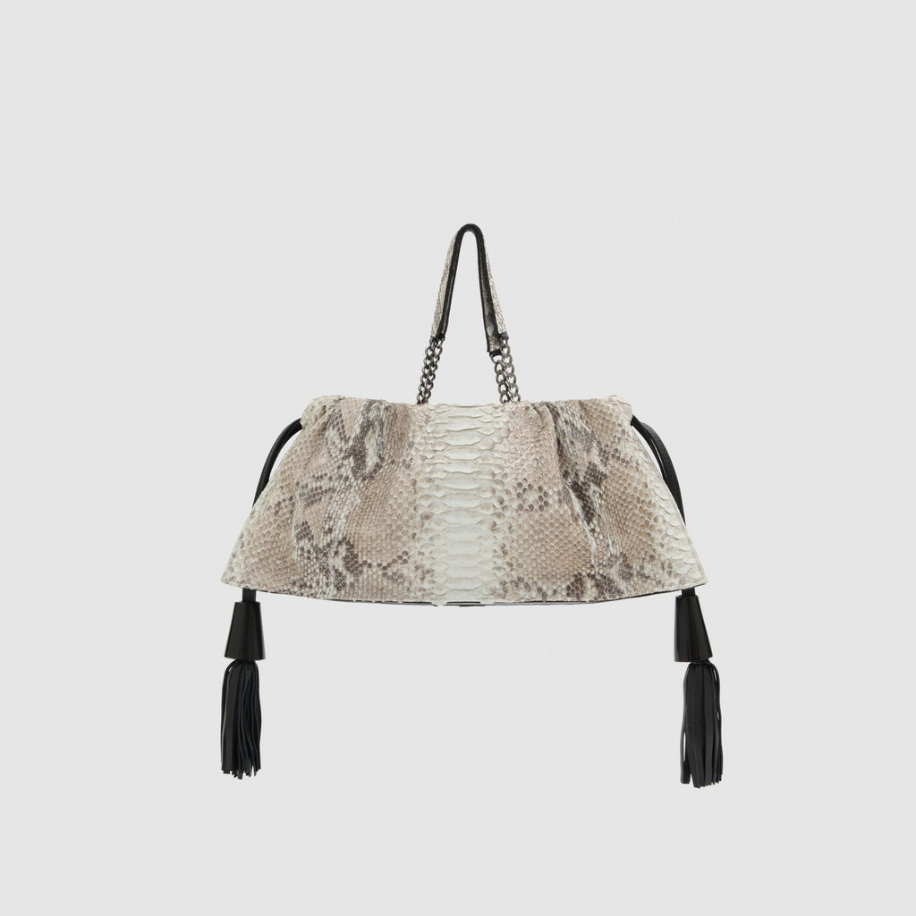 Bolsa Vinci Couro Python