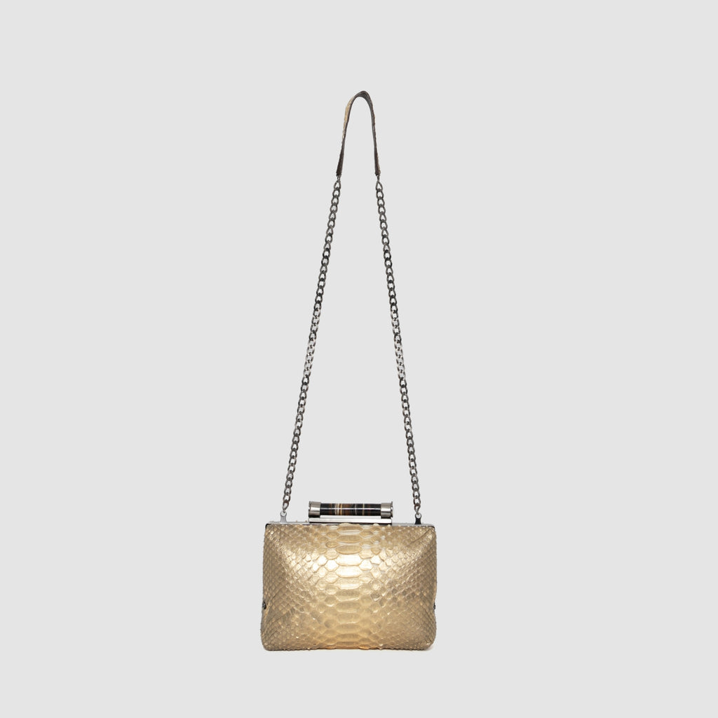 Clutch Caseara Couro Python