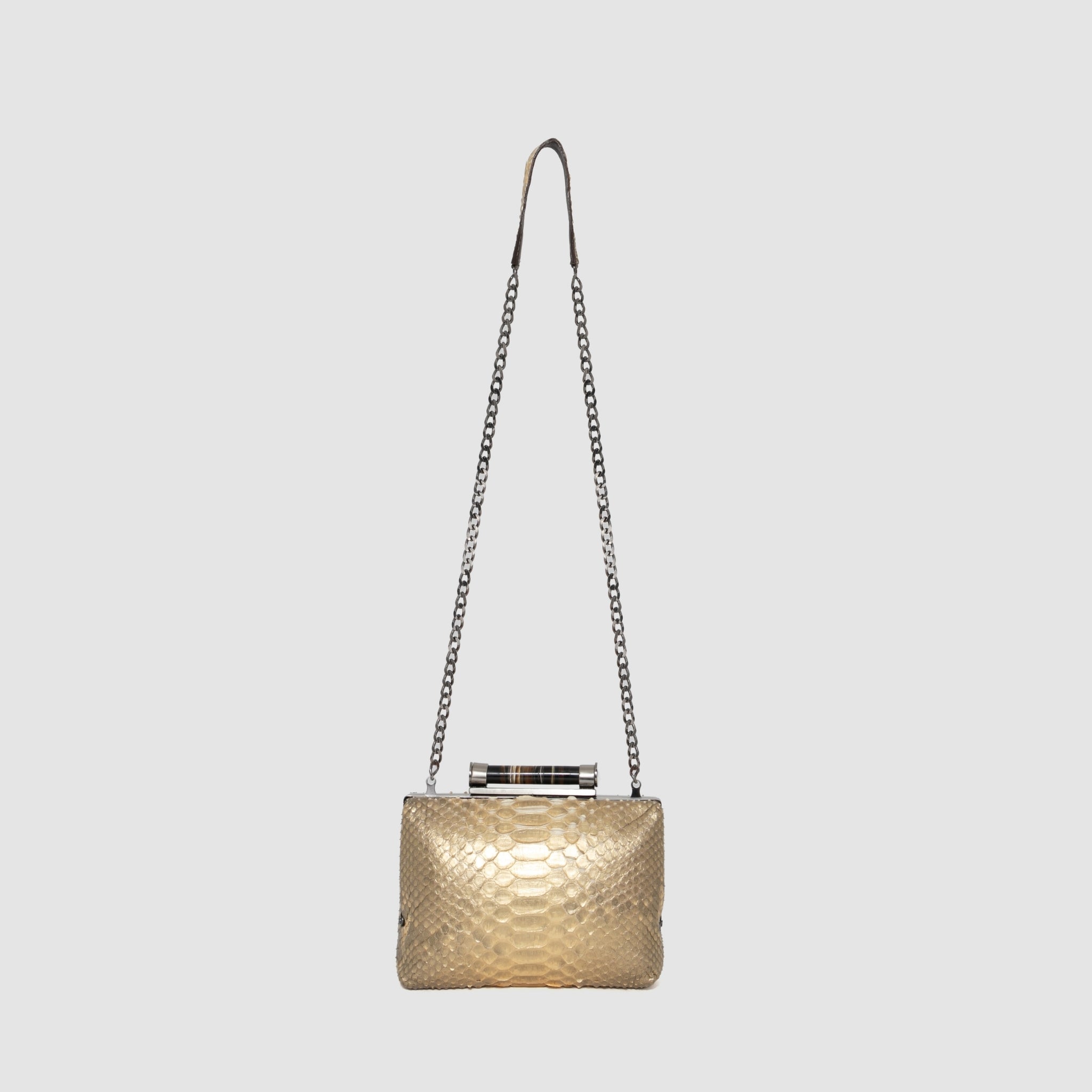 Clutch Caseara Couro Python