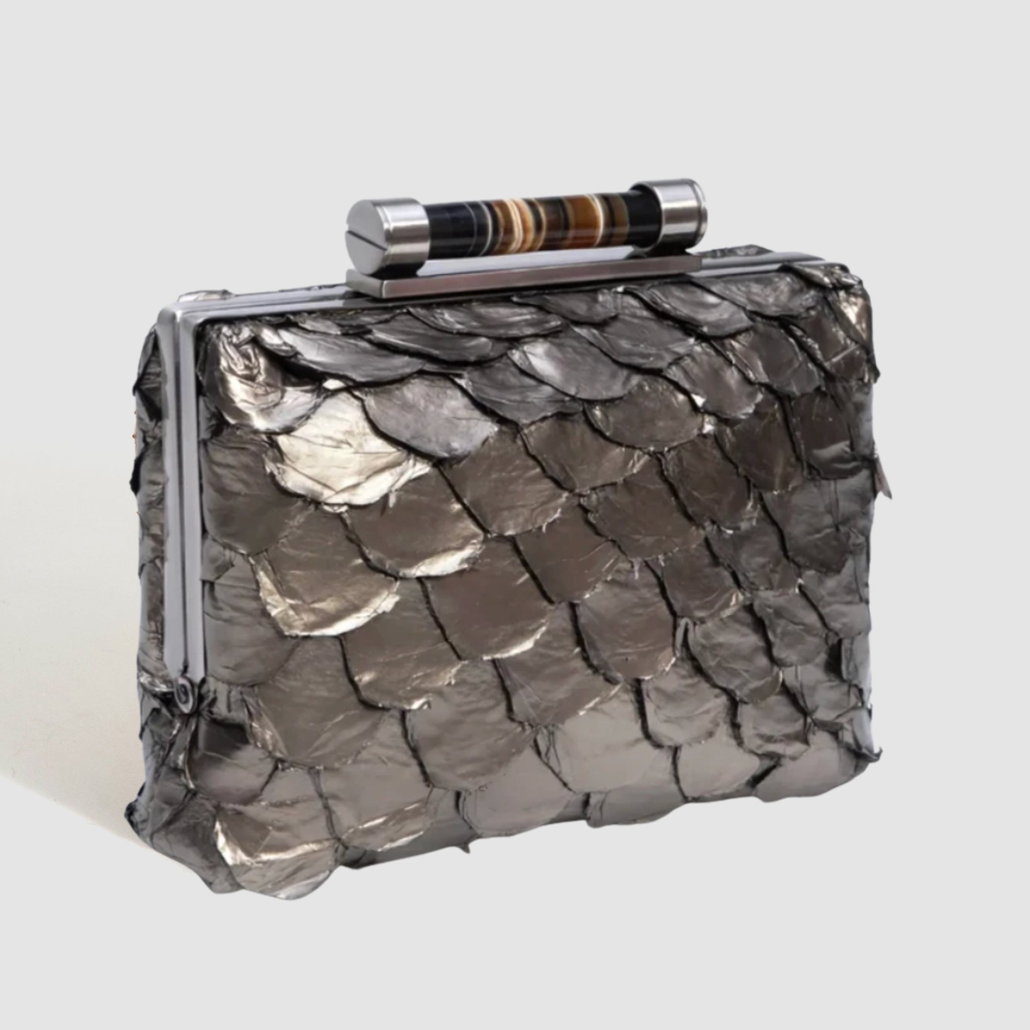 Clutch Caseara Couro Pirarucu