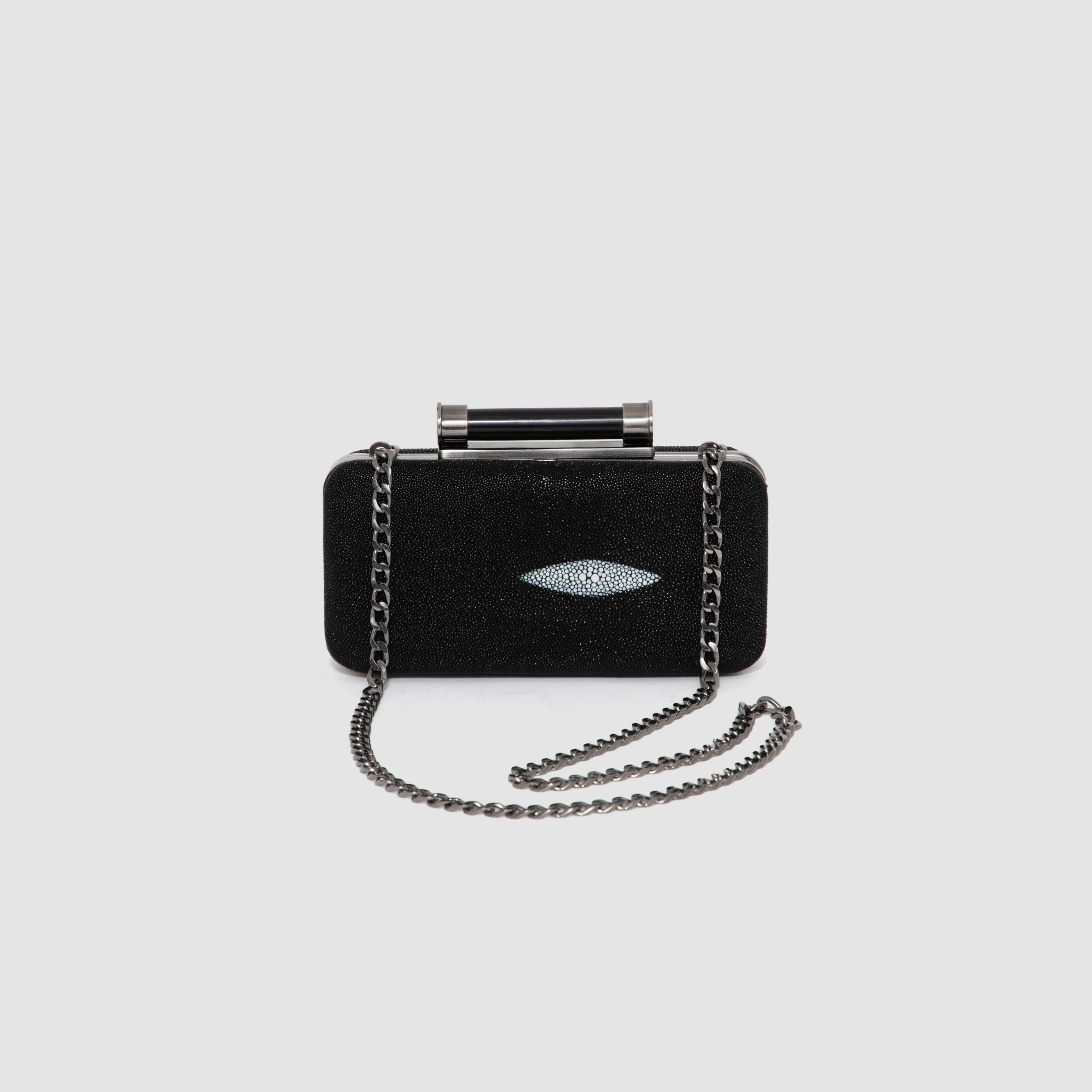 Clutch Aracá Couro Arraia