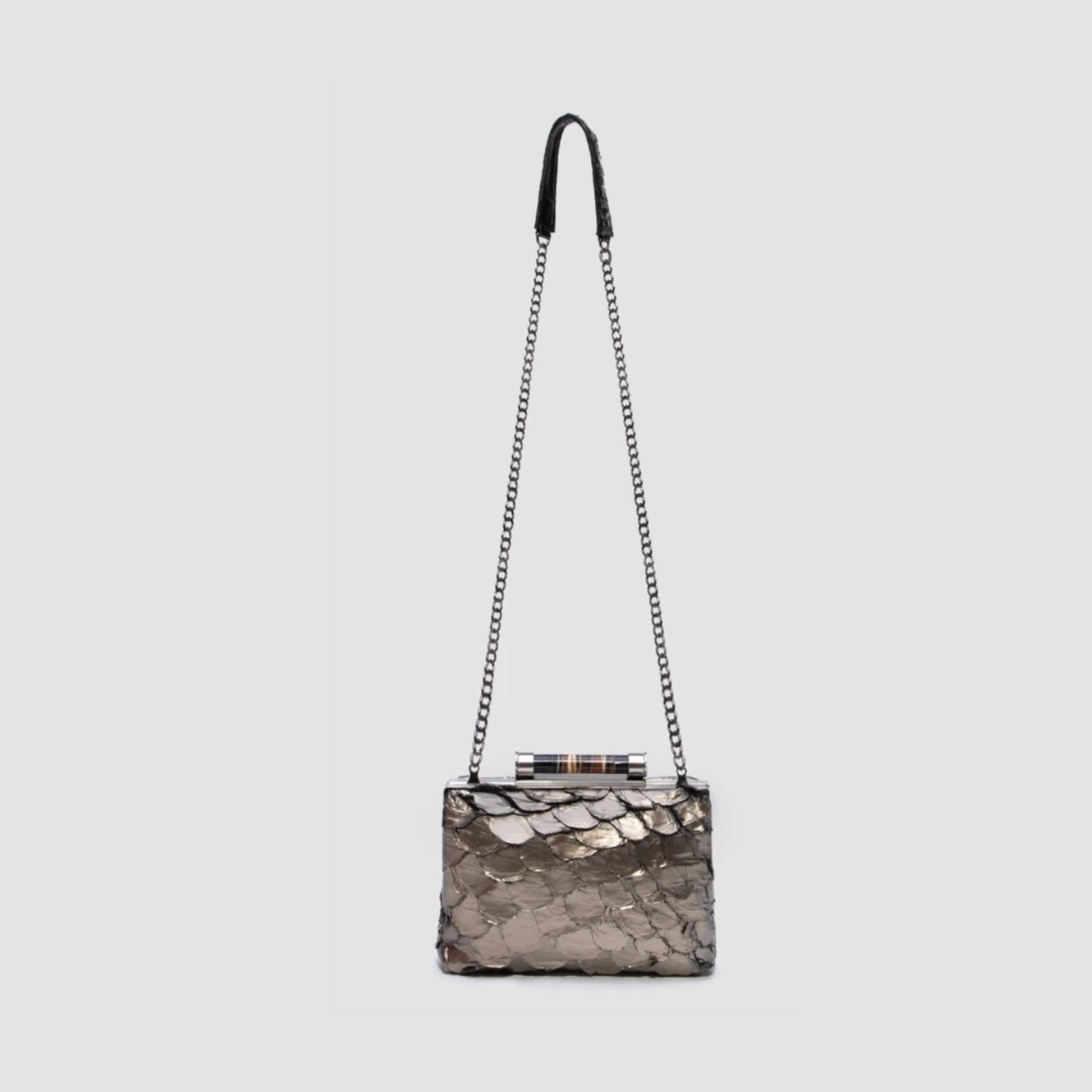 Clutch Caseara Couro Pirarucu