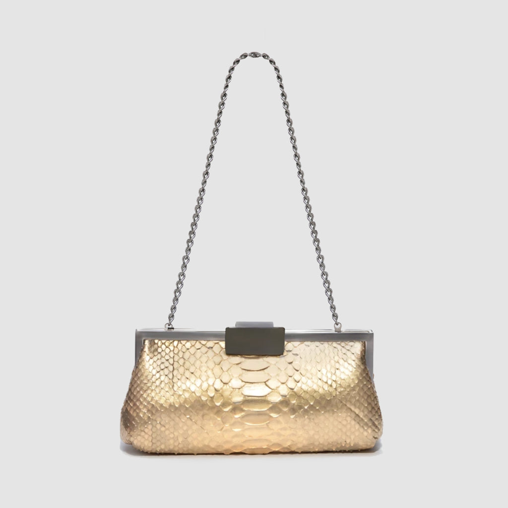 Clutch Cotijuba Couro Python