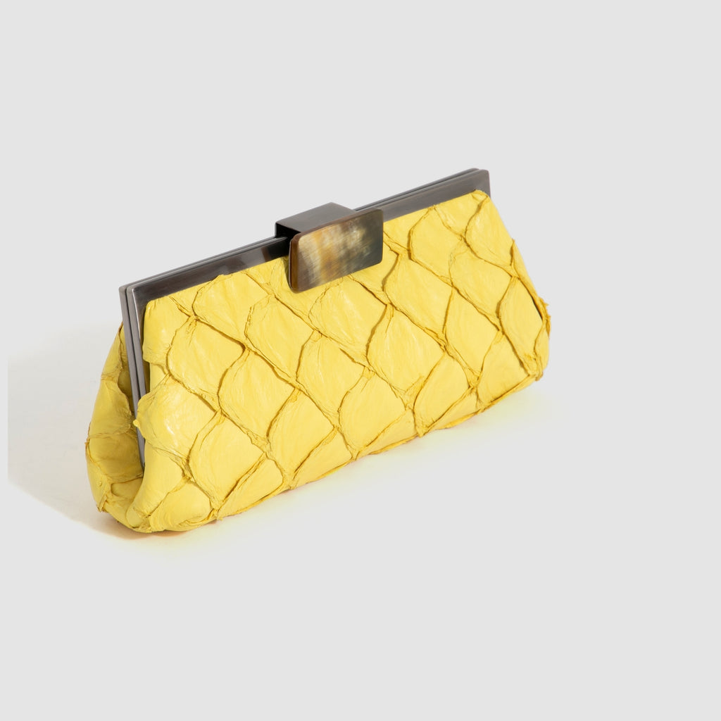 Clutch Cotijuba Couro Pirarucu