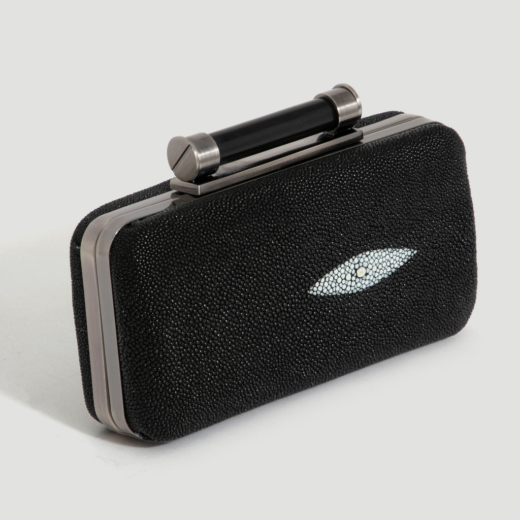 Clutch Aracá Couro Arraia