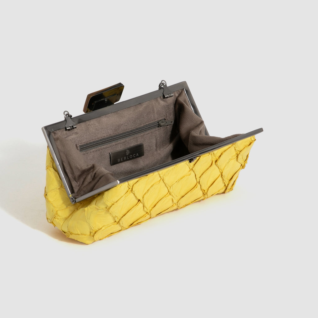 Clutch Cotijuba Couro Pirarucu