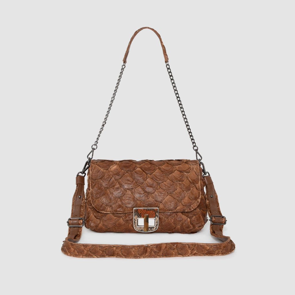 Bolsa Araguanã Couro Pirarucu