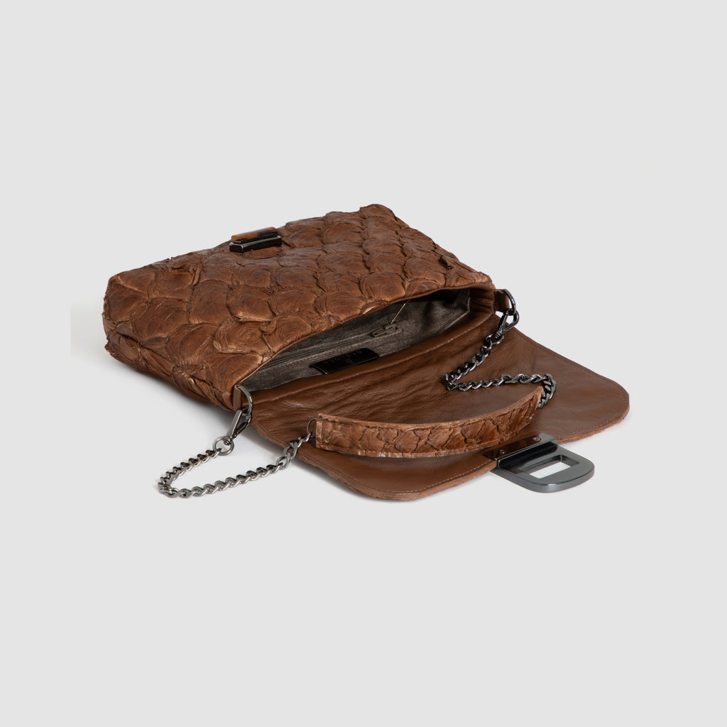 Bolsa Araguanã Couro Pirarucu