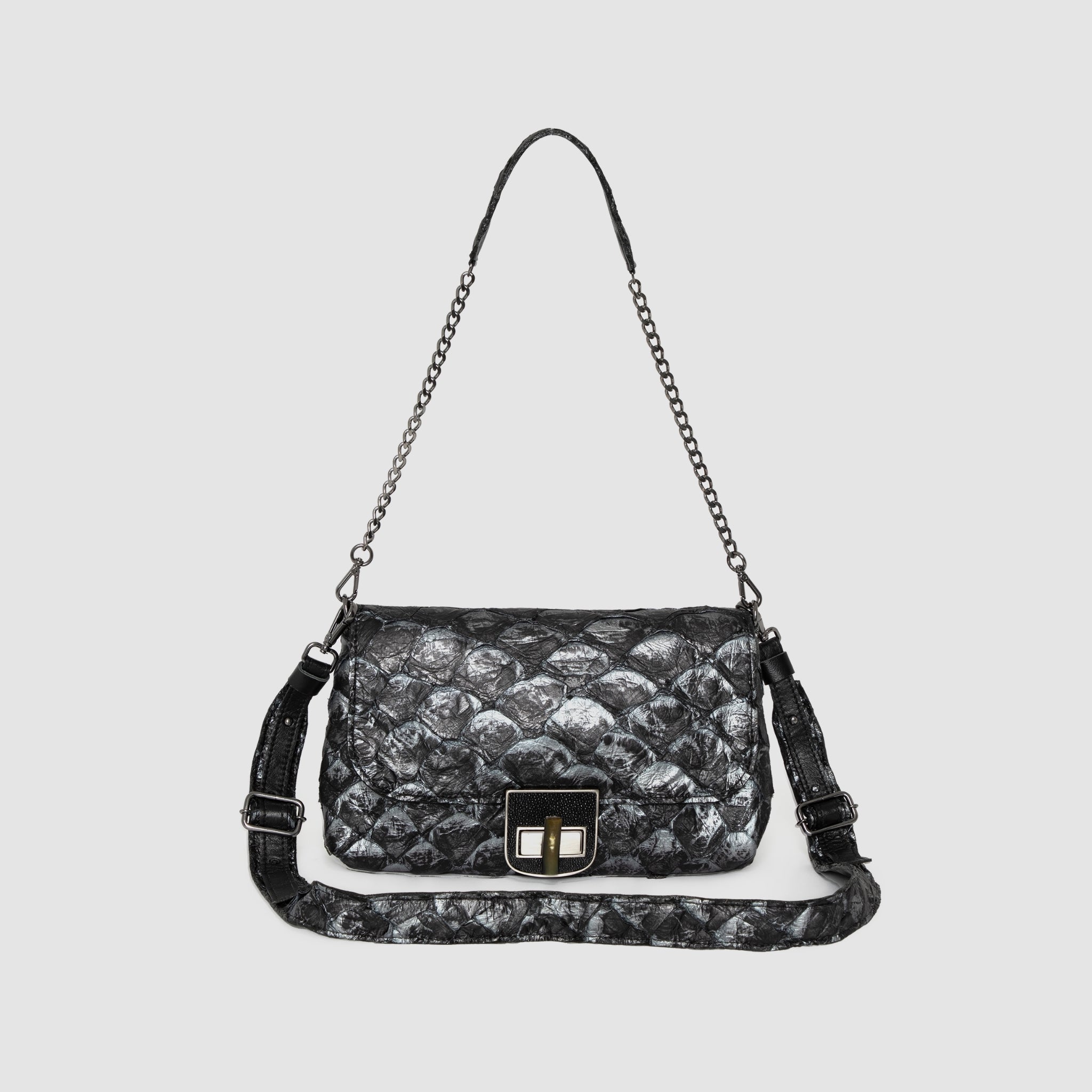 Bolsa Araguanã Couro Pirarucu
