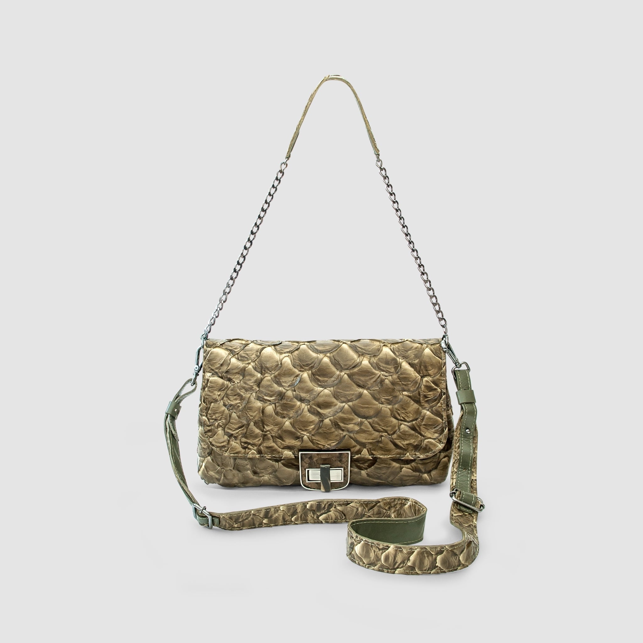 Bolsa Araguanã Couro Pirarucu