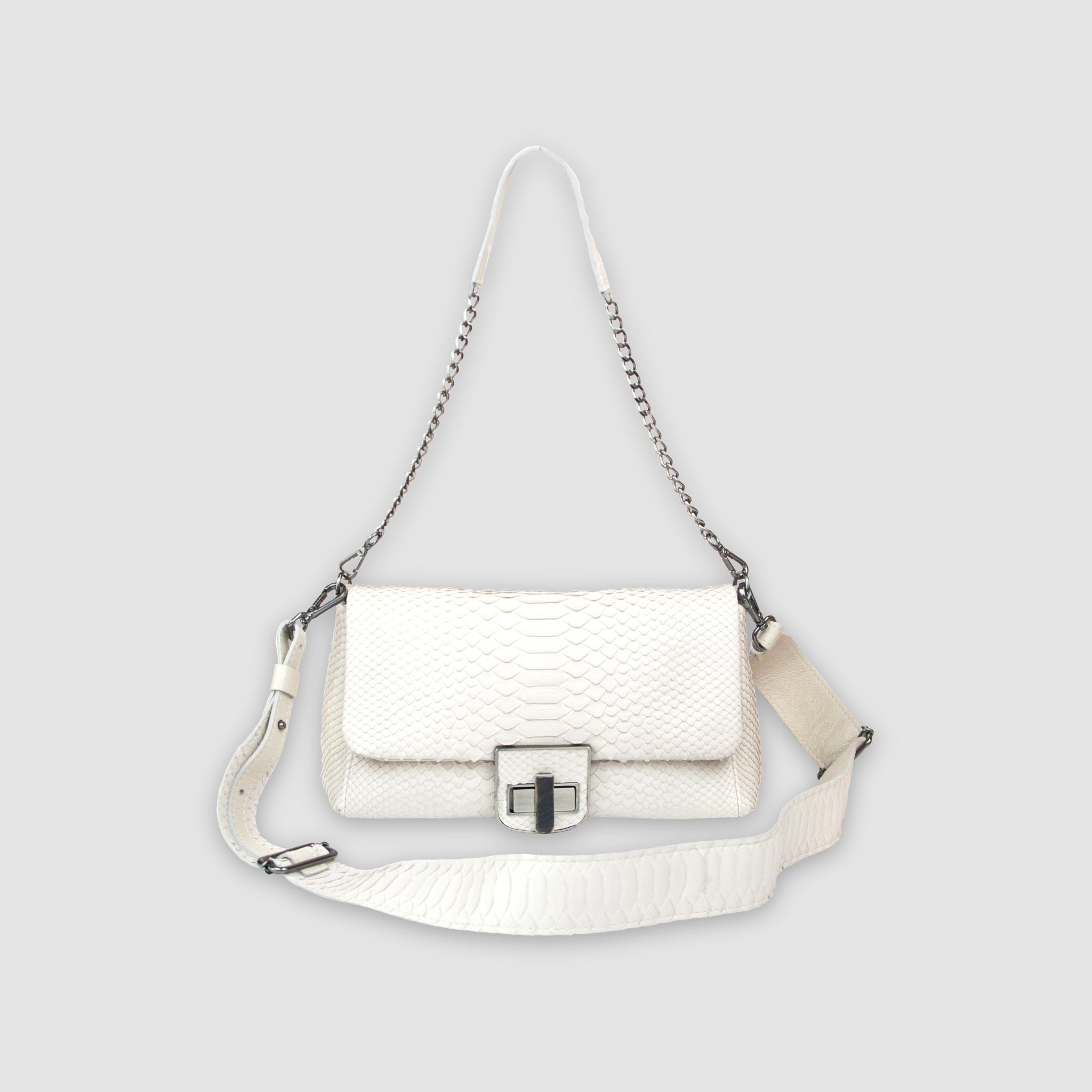 Bolsa Araguanã Couro Python