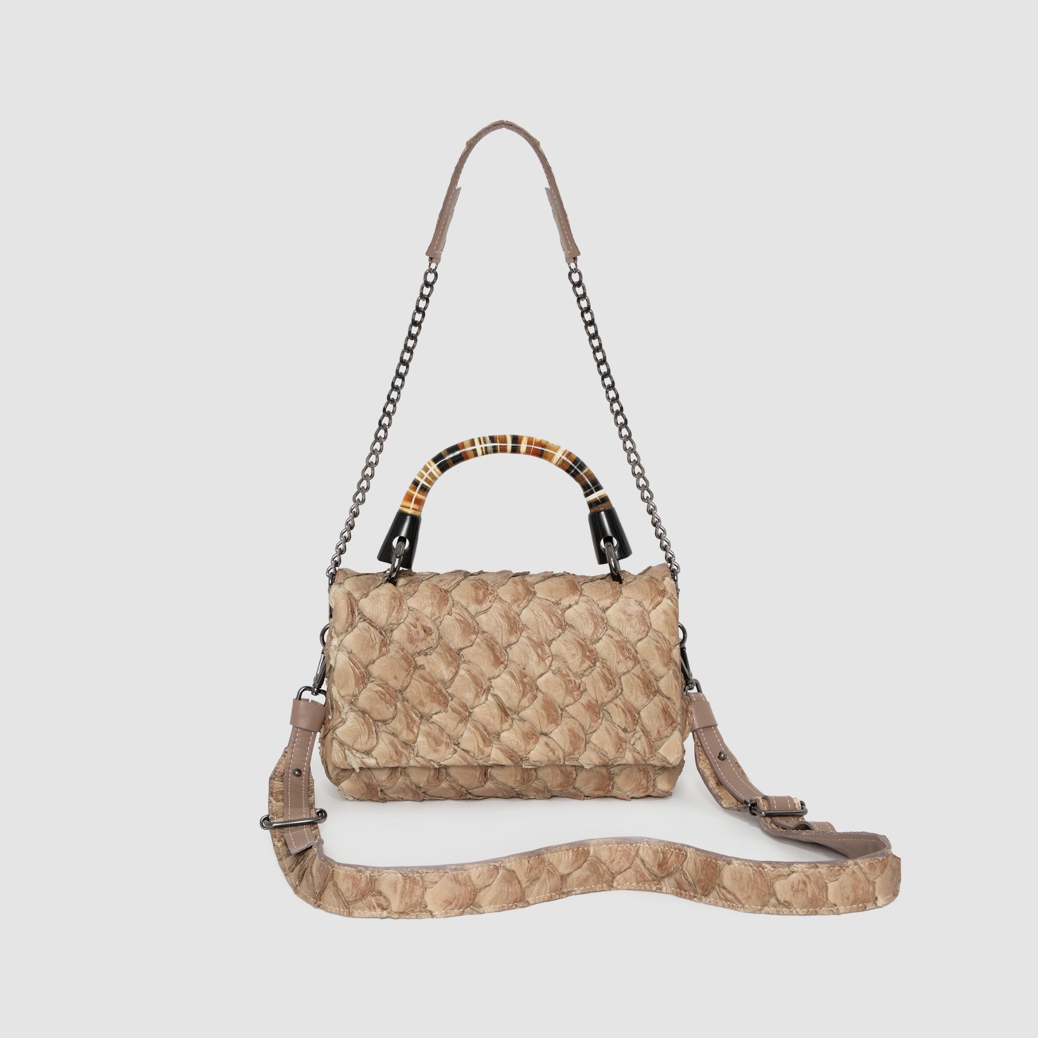 Bolsa Niara Couro Pirarucu