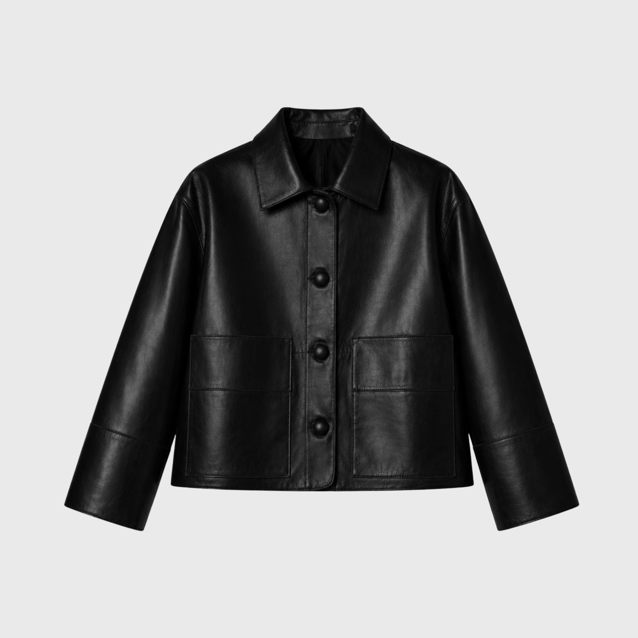 Camisa Oversized Marga Couro Legítimo