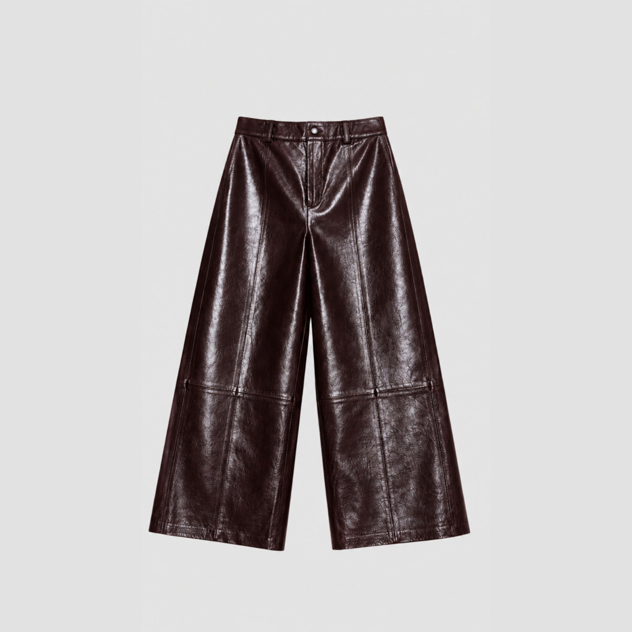 Calça Pantacourt Carolina Couro Legítimo