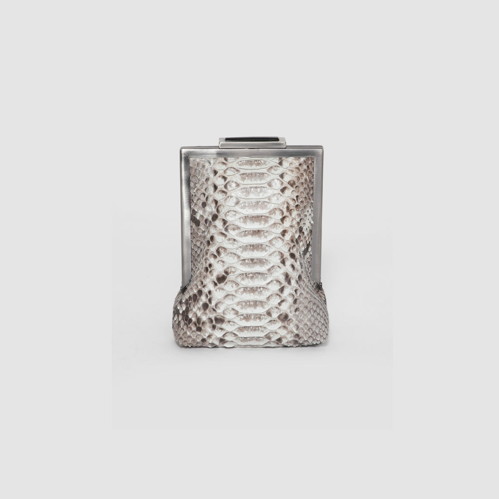 Clutch Afuá Mix Couro Python e Arraia