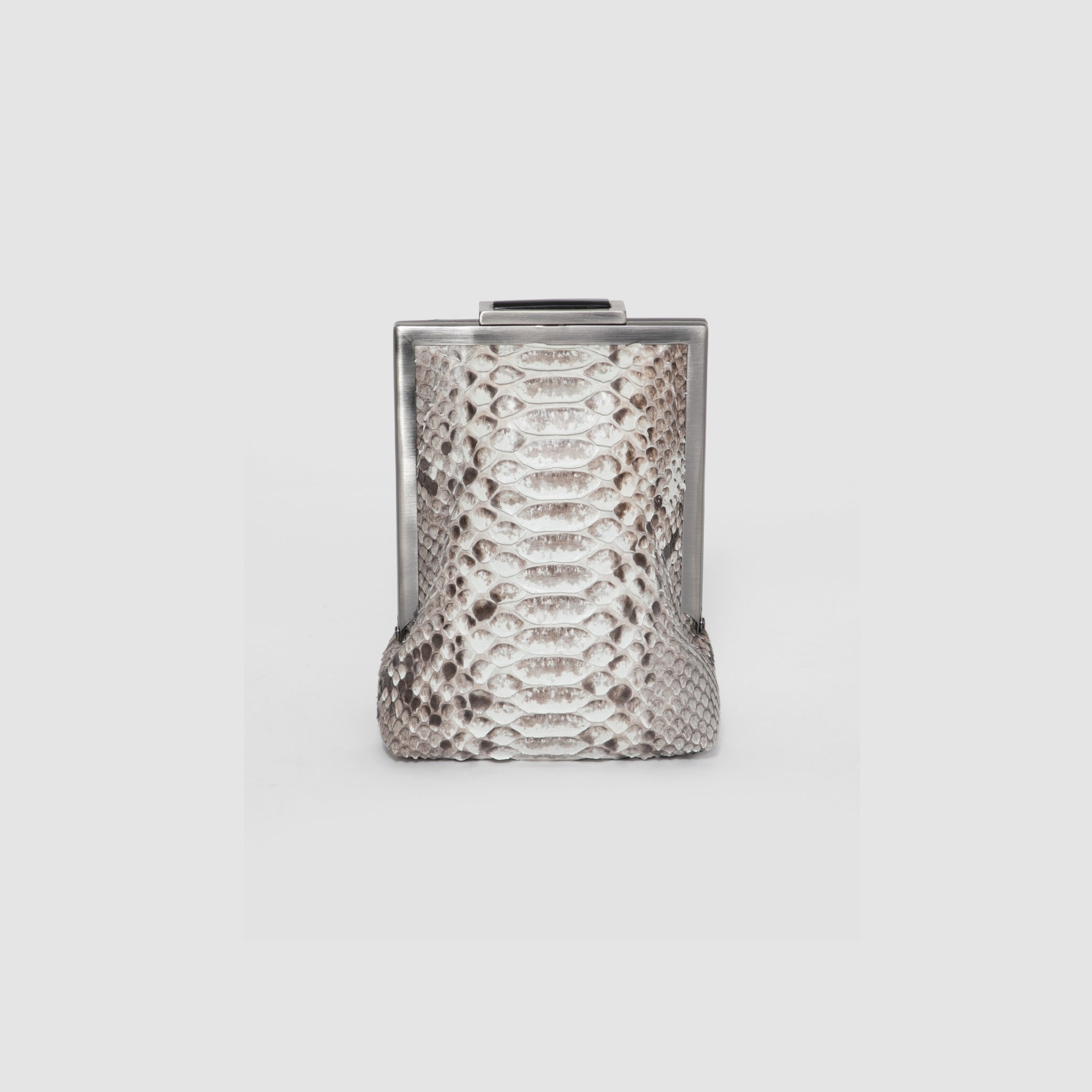Clutch Afuá Mix Couro Python e Arraia