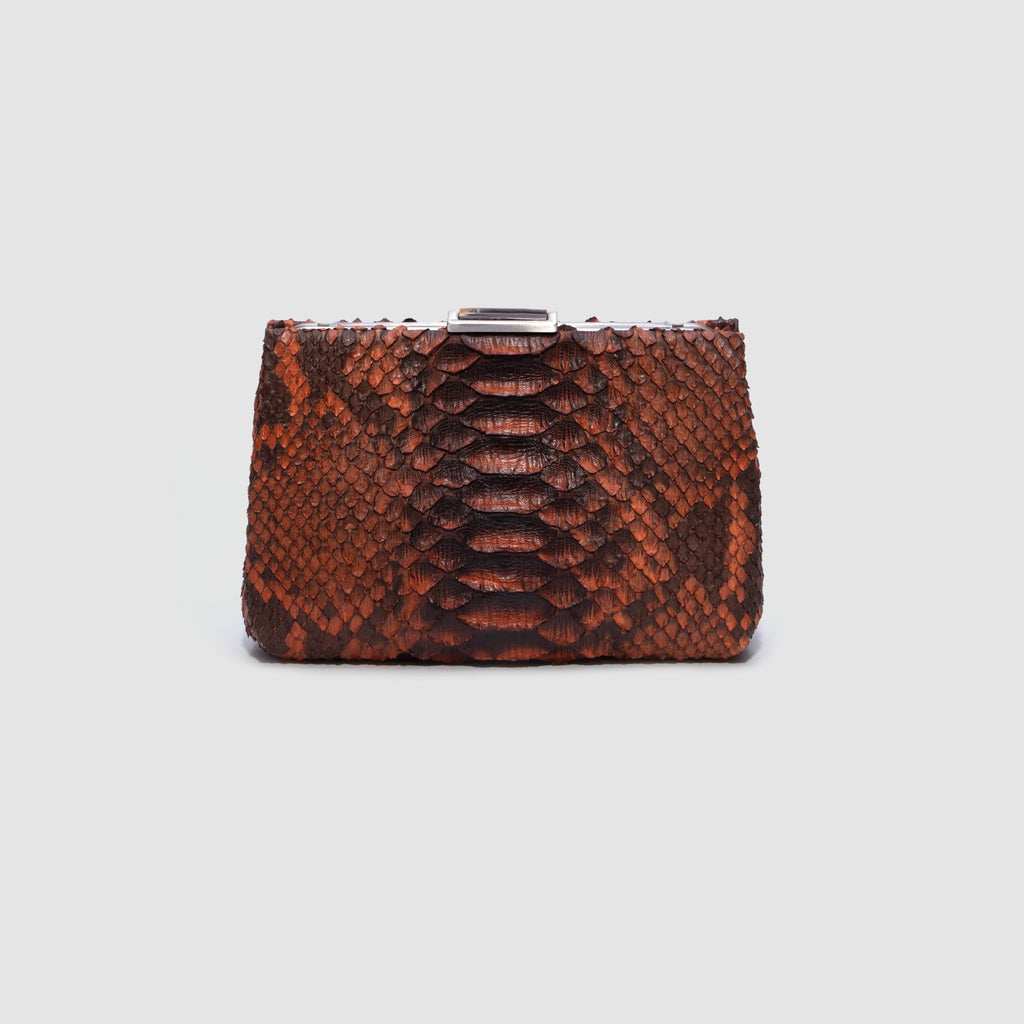Clutch Cametá Couro Python