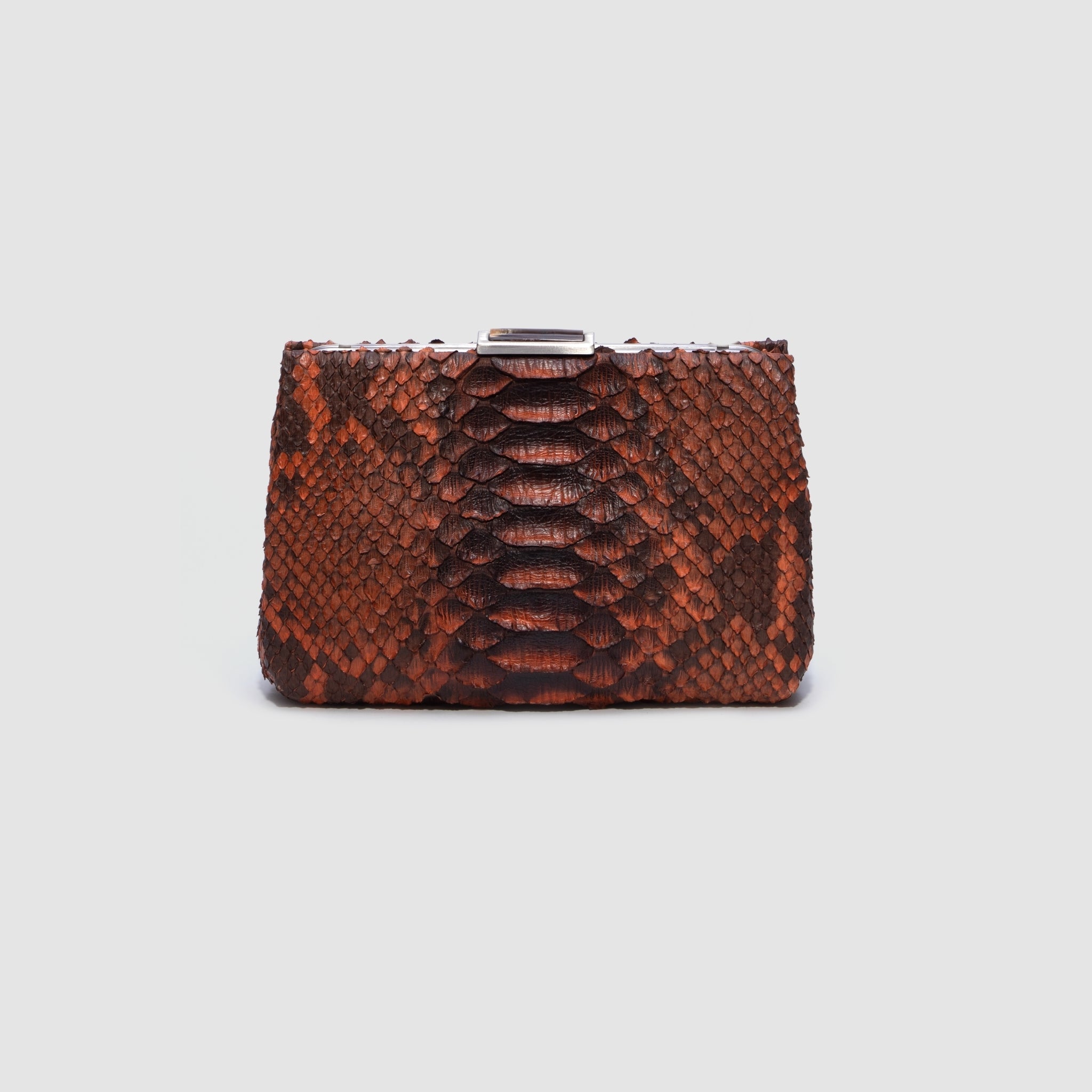 Clutch Cametá Couro Python