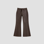 Calça Flare Isabel Couro Legítimo
