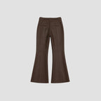 Calça Flare Isabel Couro Legítimo
