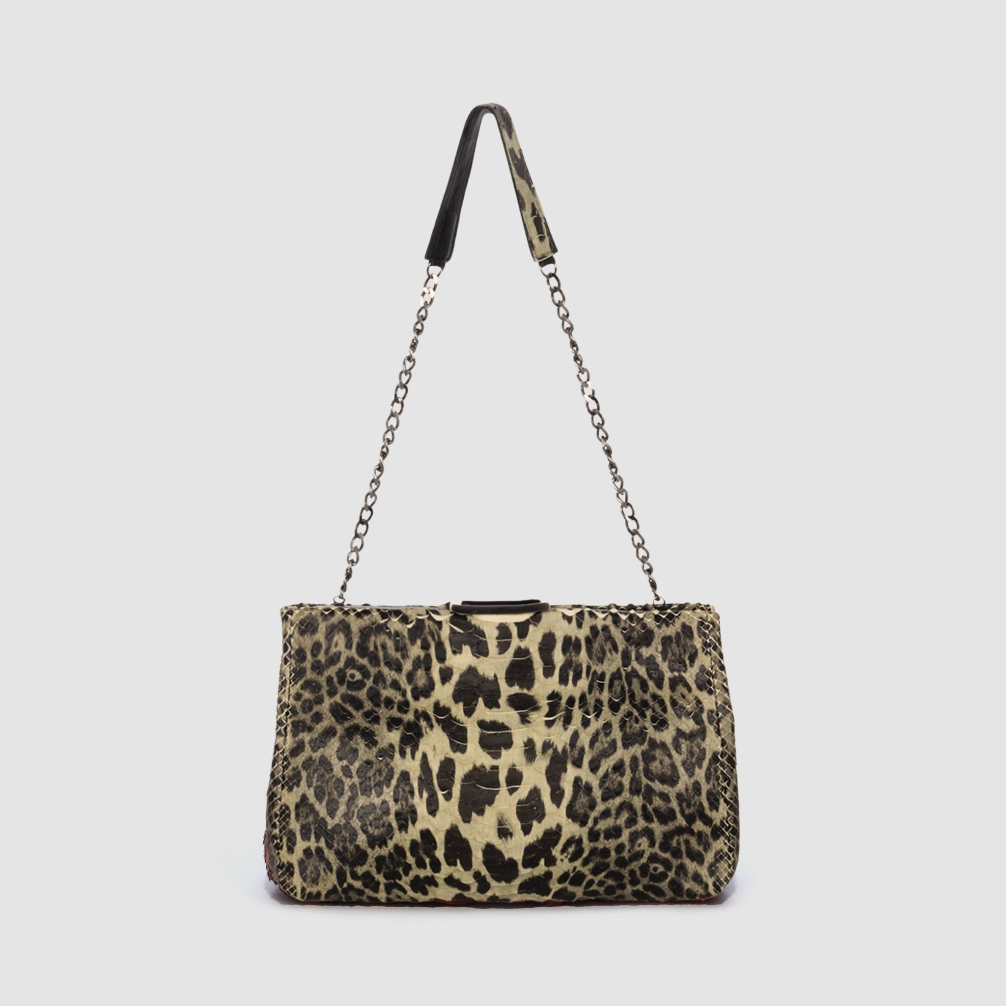 Clutch Cametá Couro Python