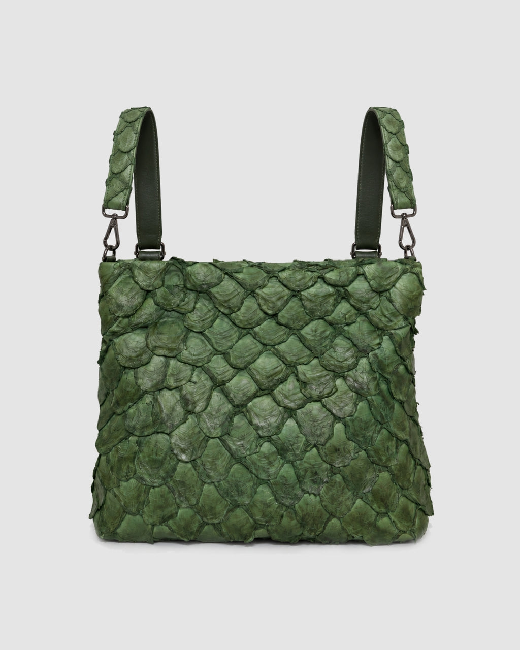 Bolsa Mochila Cumbaru Couro Pirarucu