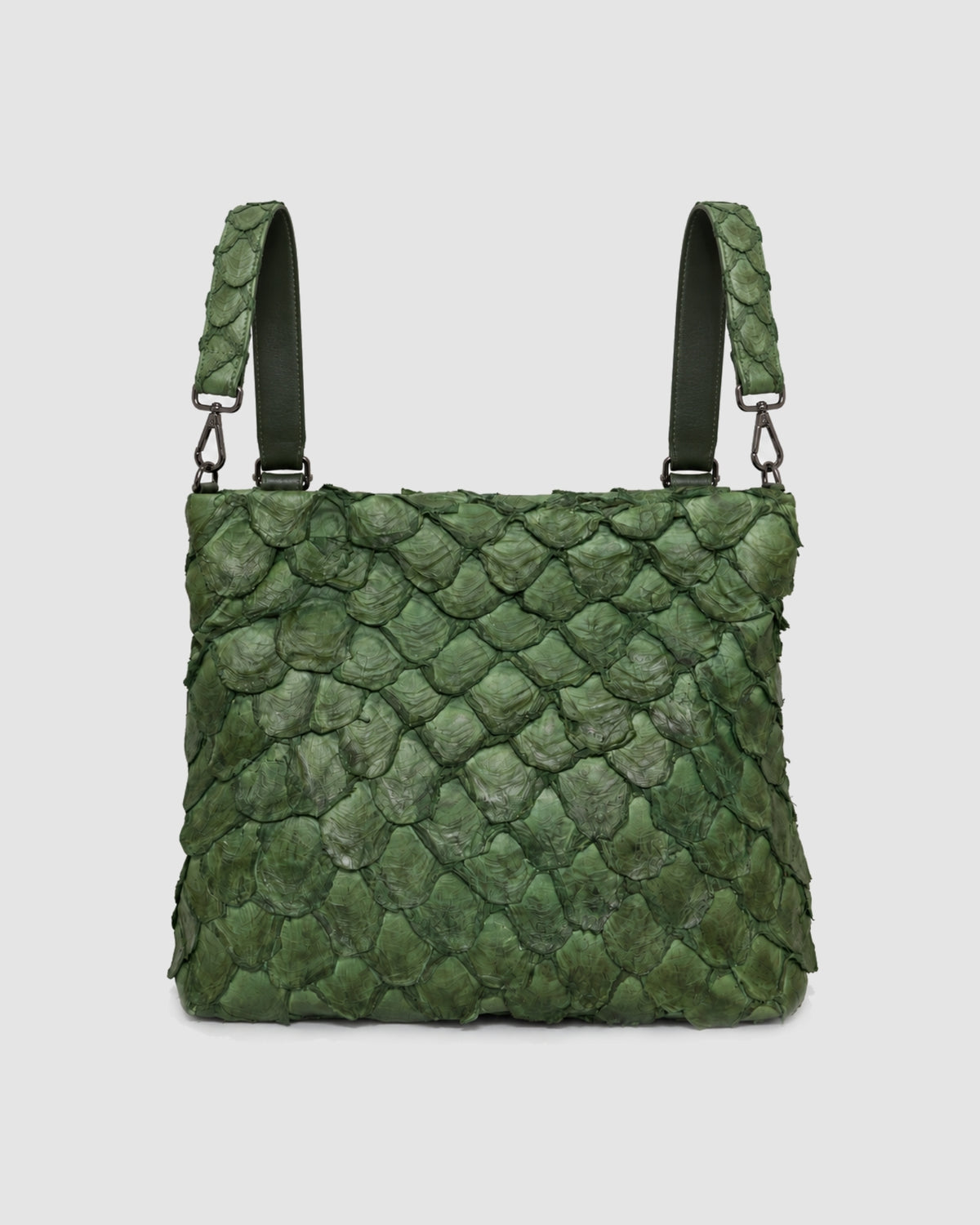 Bolsa Mochila Cumbaru Couro Pirarucu