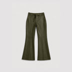 Calça Flare Isabel Couro Legítimo