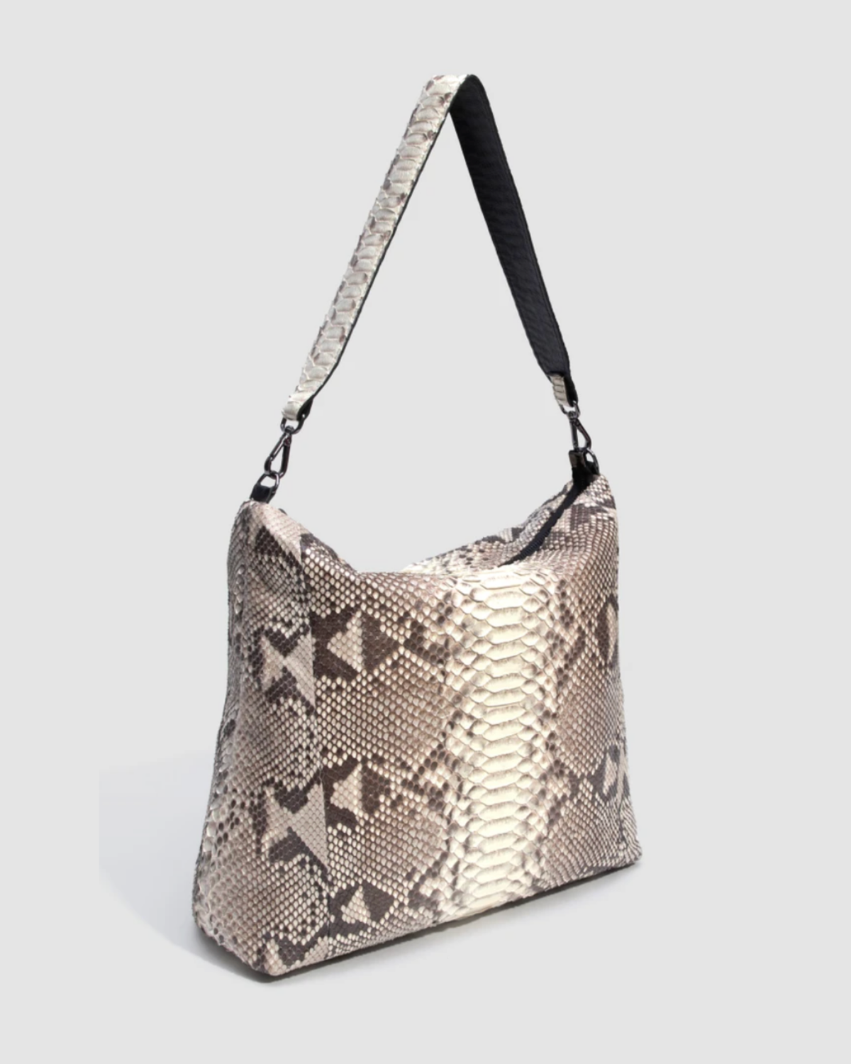 Bolsa Mochila Cumbaru Couro Python