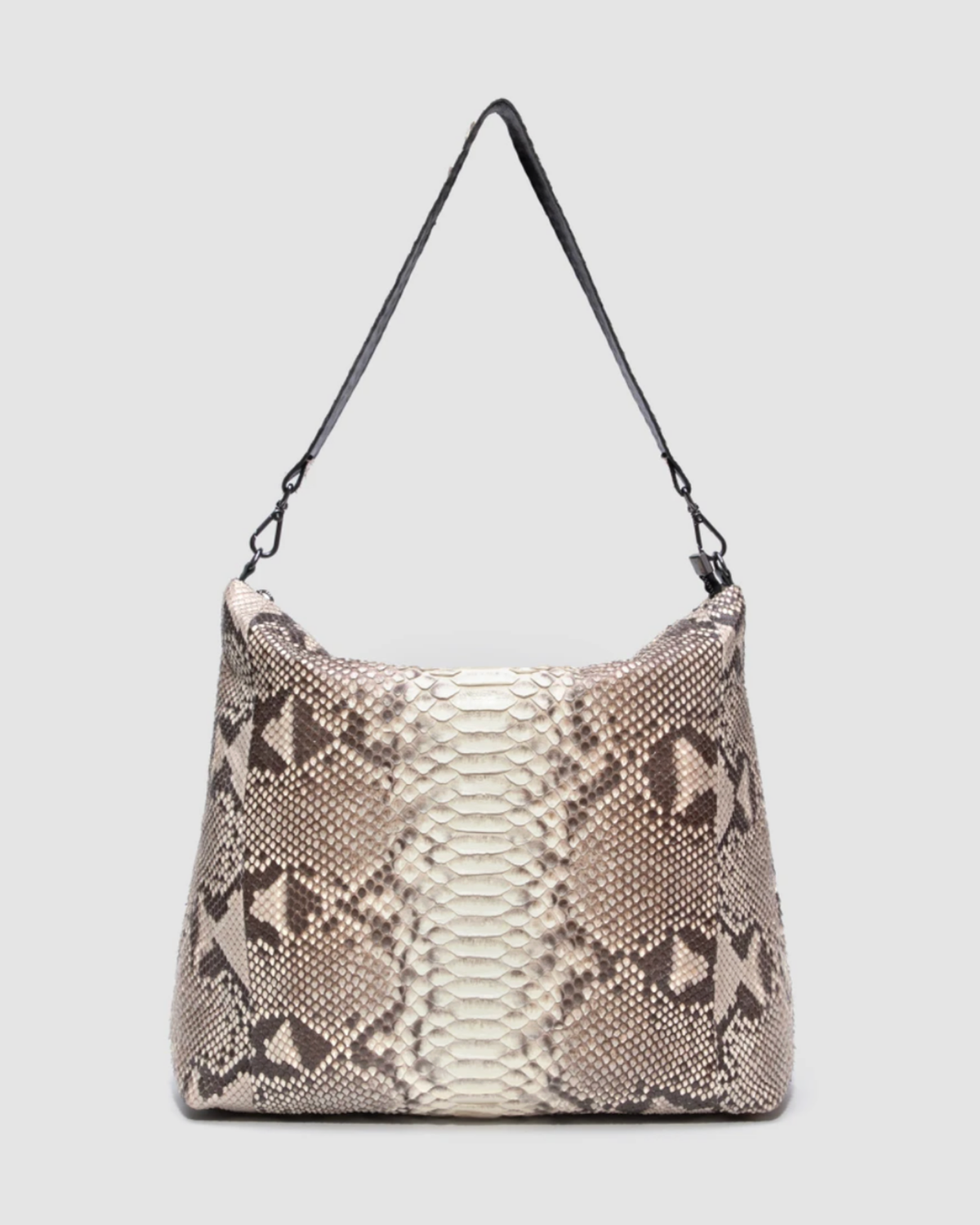 Bolsa Mochila Cumbaru Couro Python