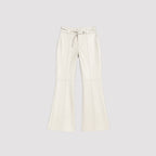 Calça Flare Isabel Couro Legítimo