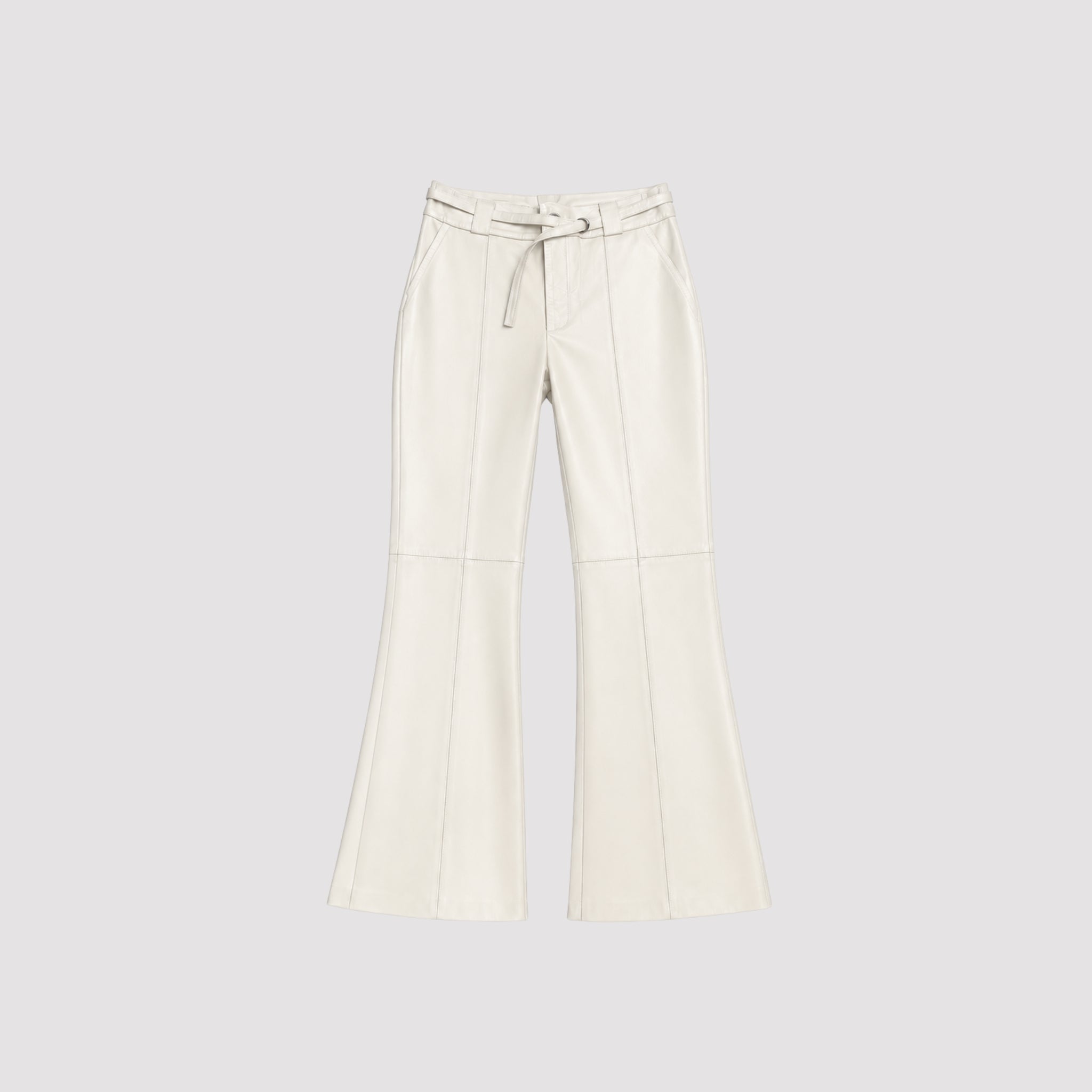 Calça Flare Isabel Couro Legítimo