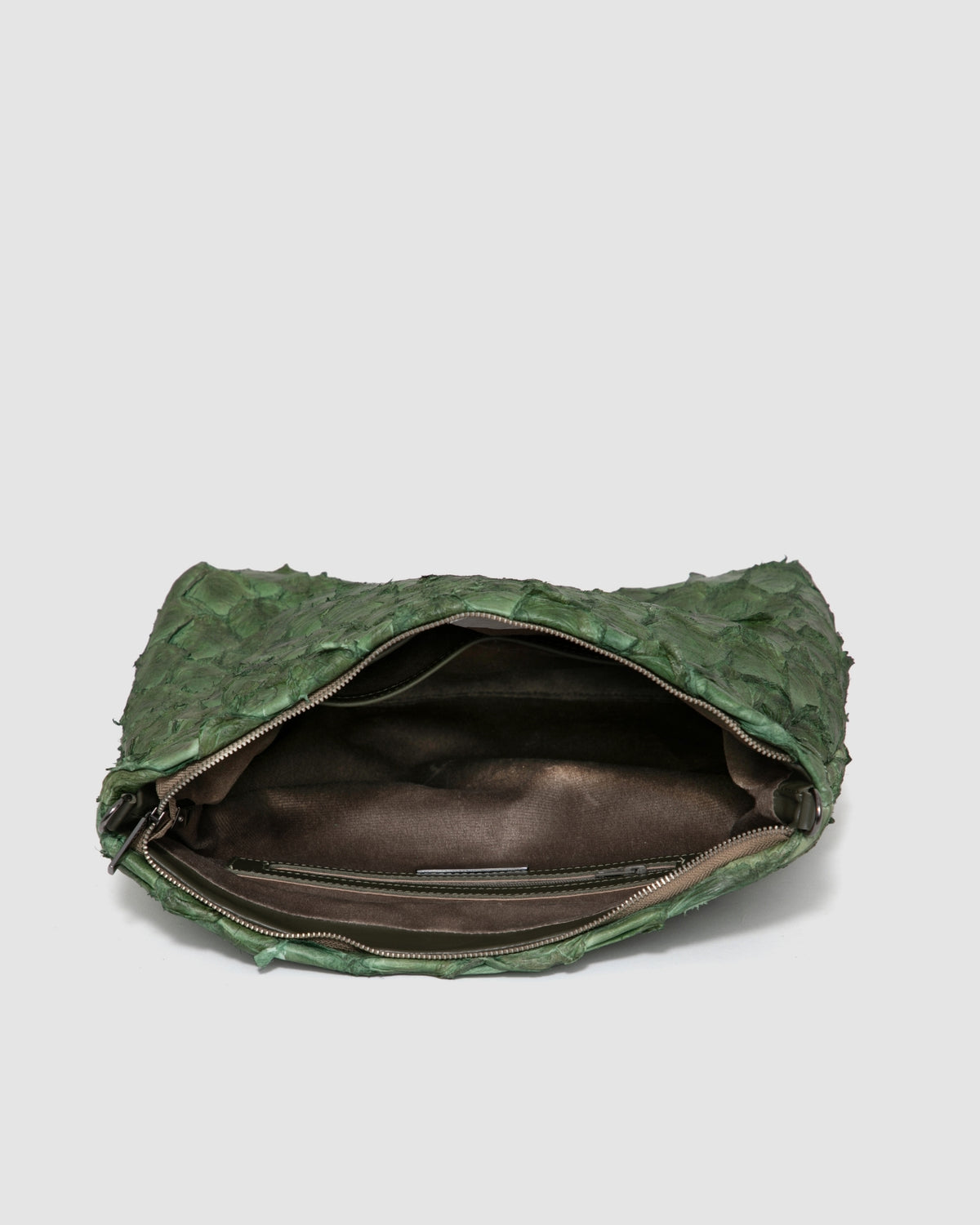 Bolsa Mochila Cumbaru Couro Pirarucu