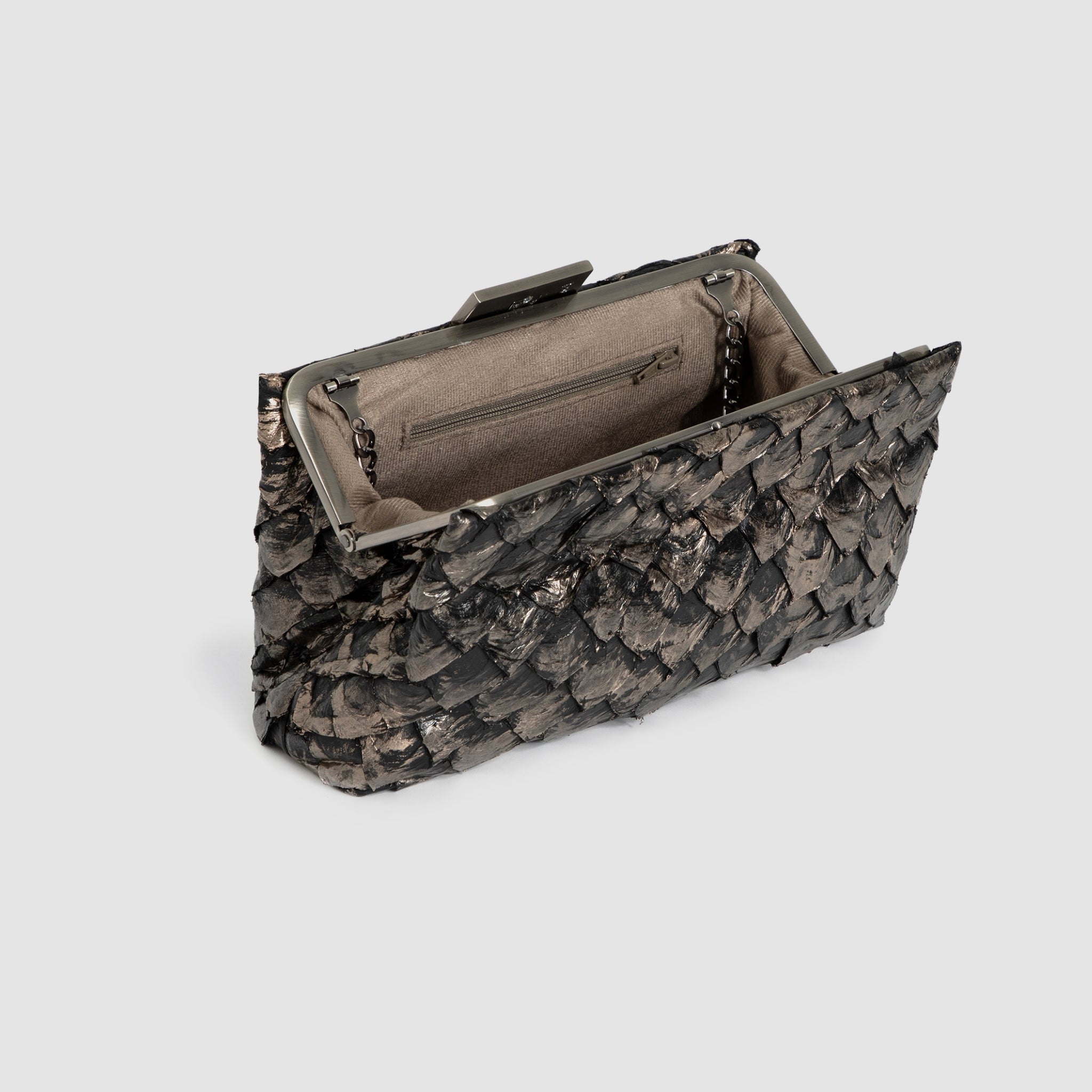 Clutch Cametá Couro Pirarucu