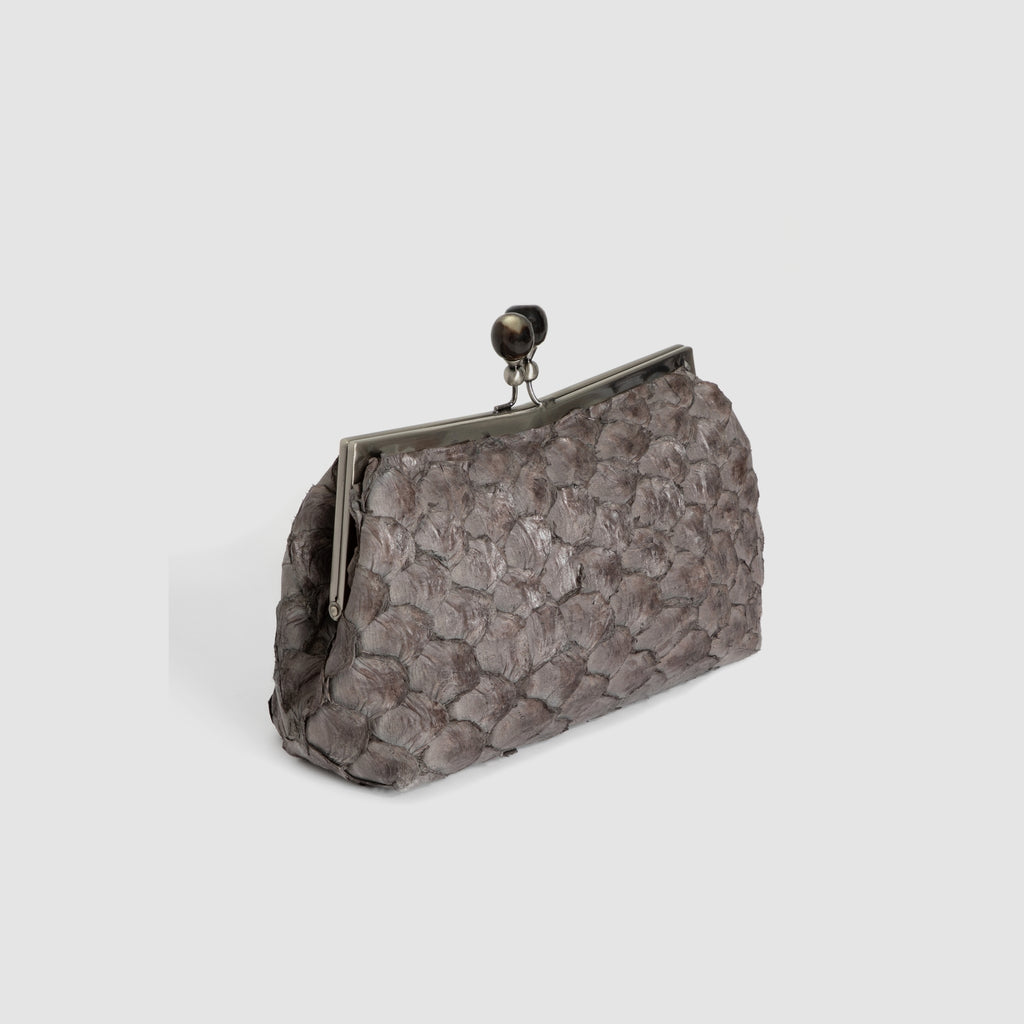 Clutch Patauá Couro Pirarucu