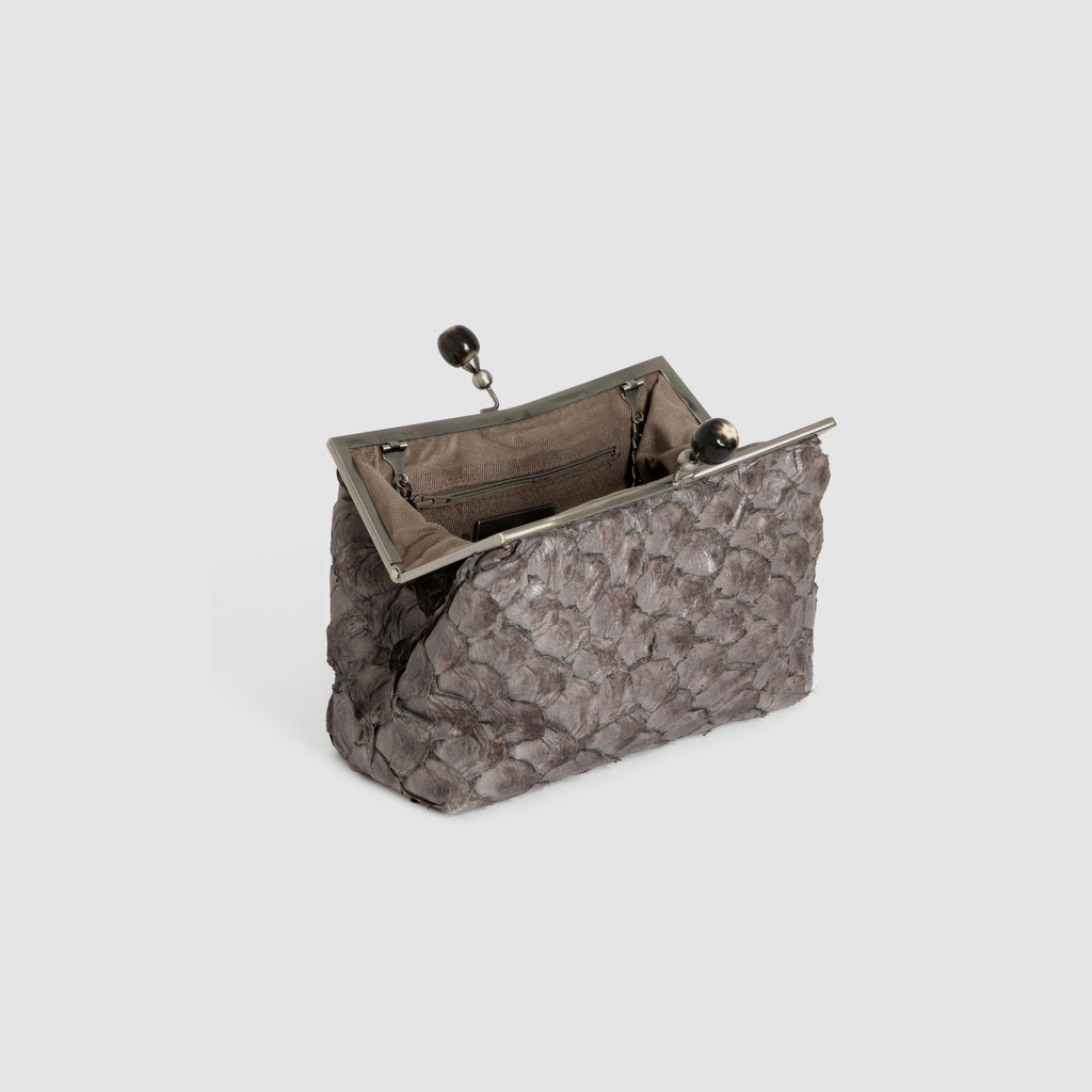 Clutch Patauá Couro Pirarucu