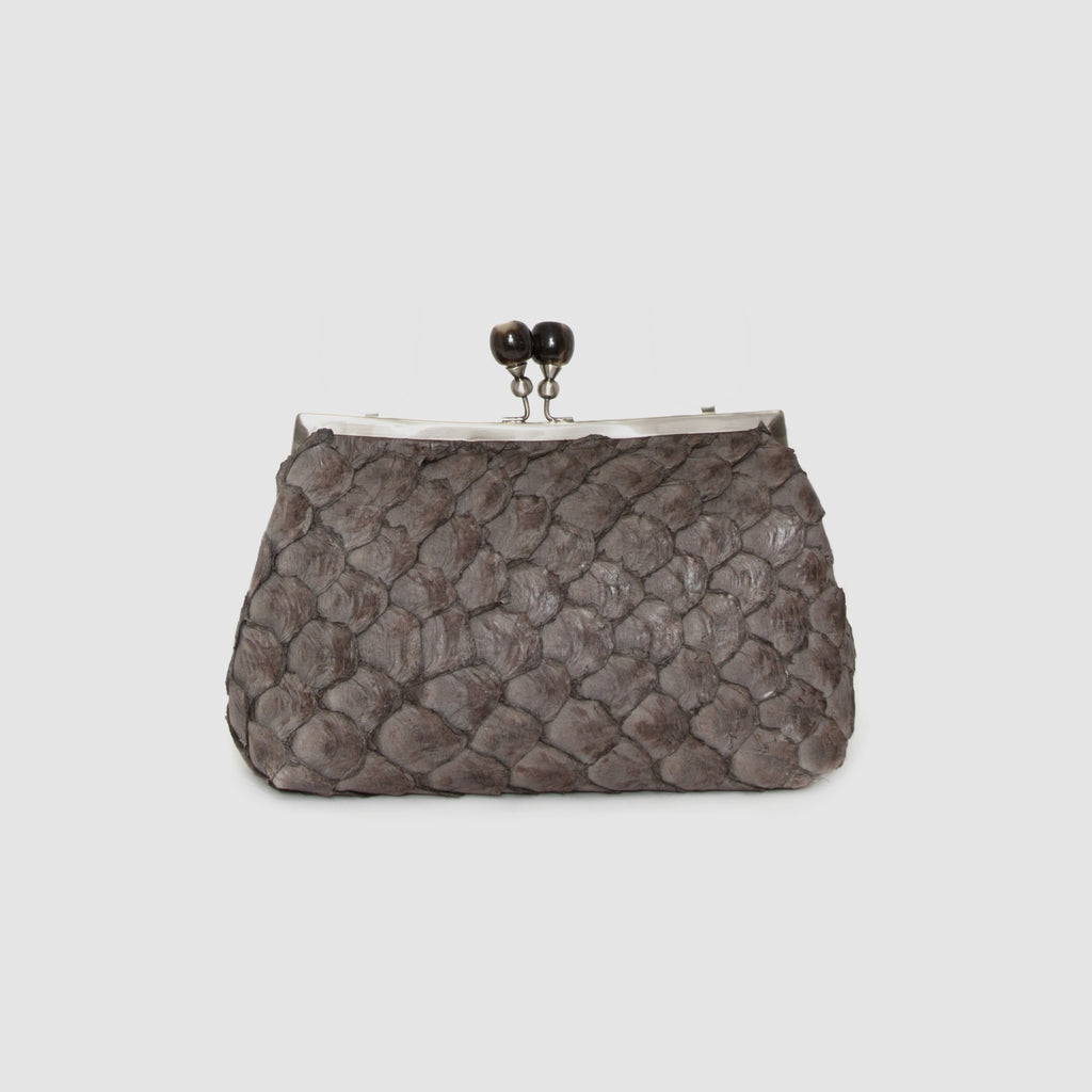 Clutch Patauá Couro Pirarucu