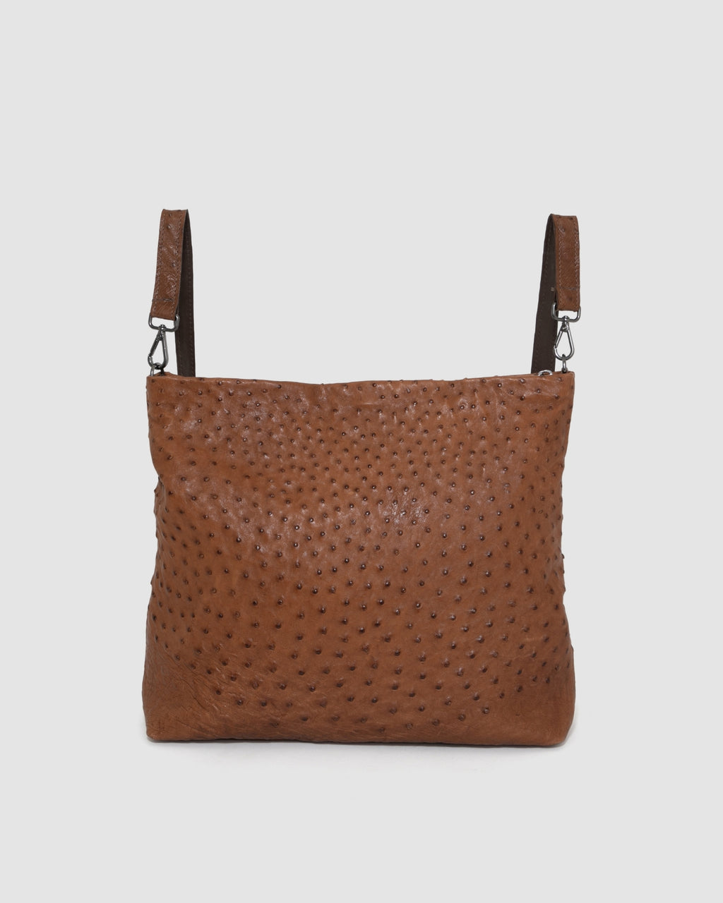 Bolsa Mochila Cumbaru Couro Avestruz