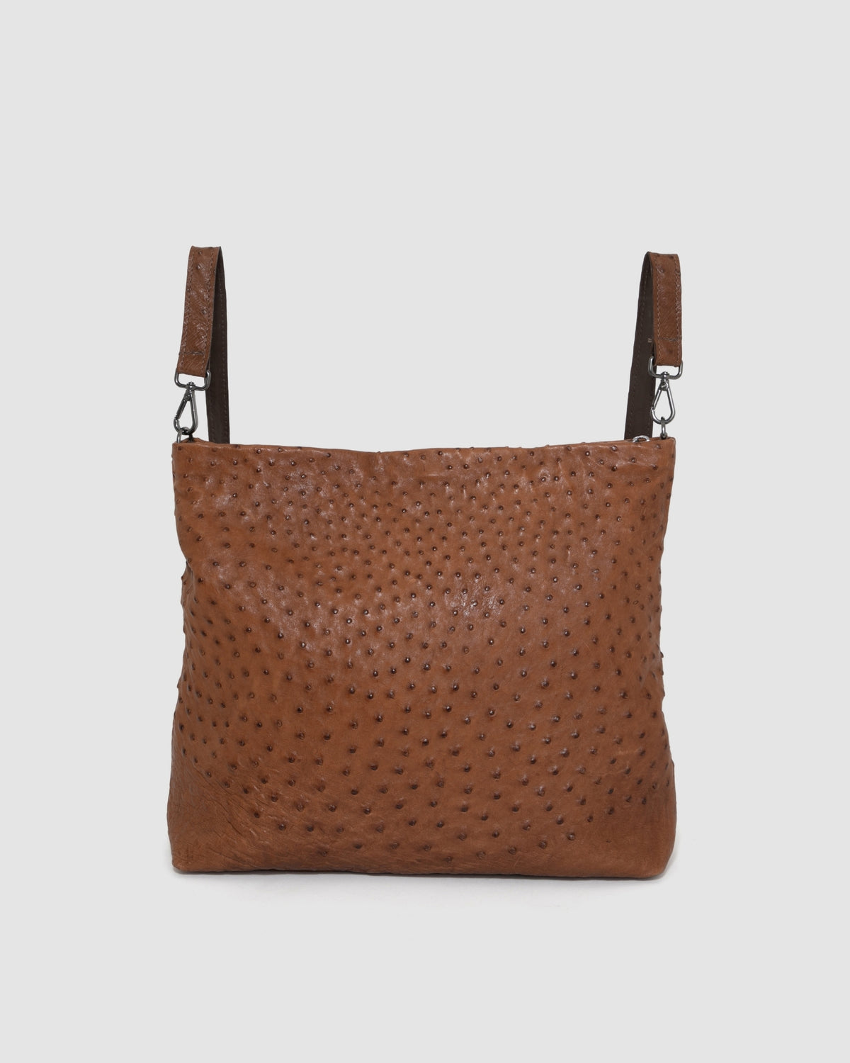 Bolsa Mochila Cumbaru Couro Avestruz