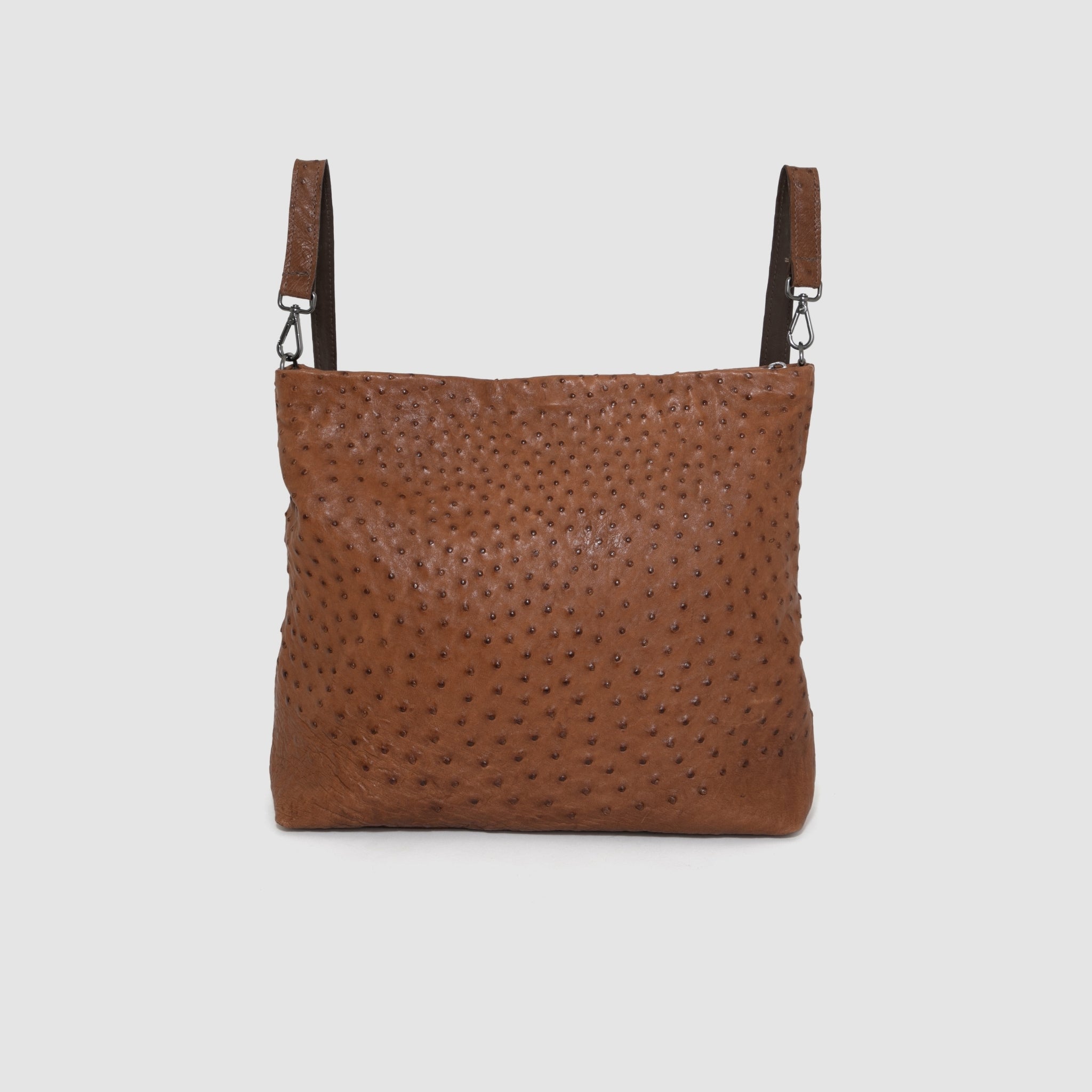 Bolsa Mochila Cumbaru Couro Avestruz