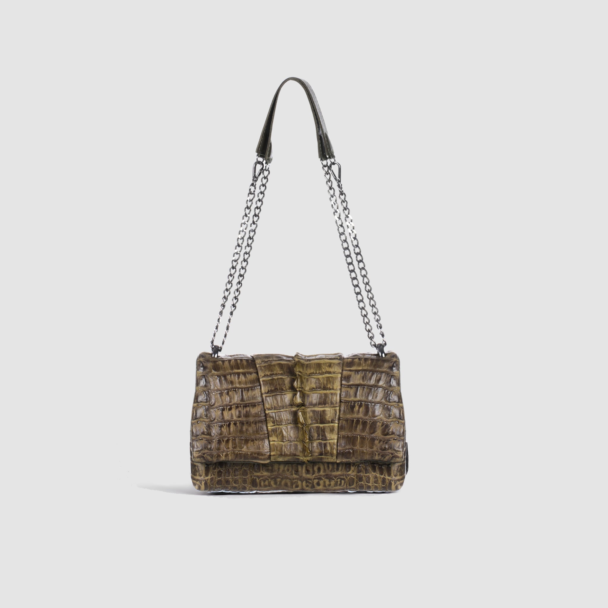 Bolsa Paricá Couro Jacaré