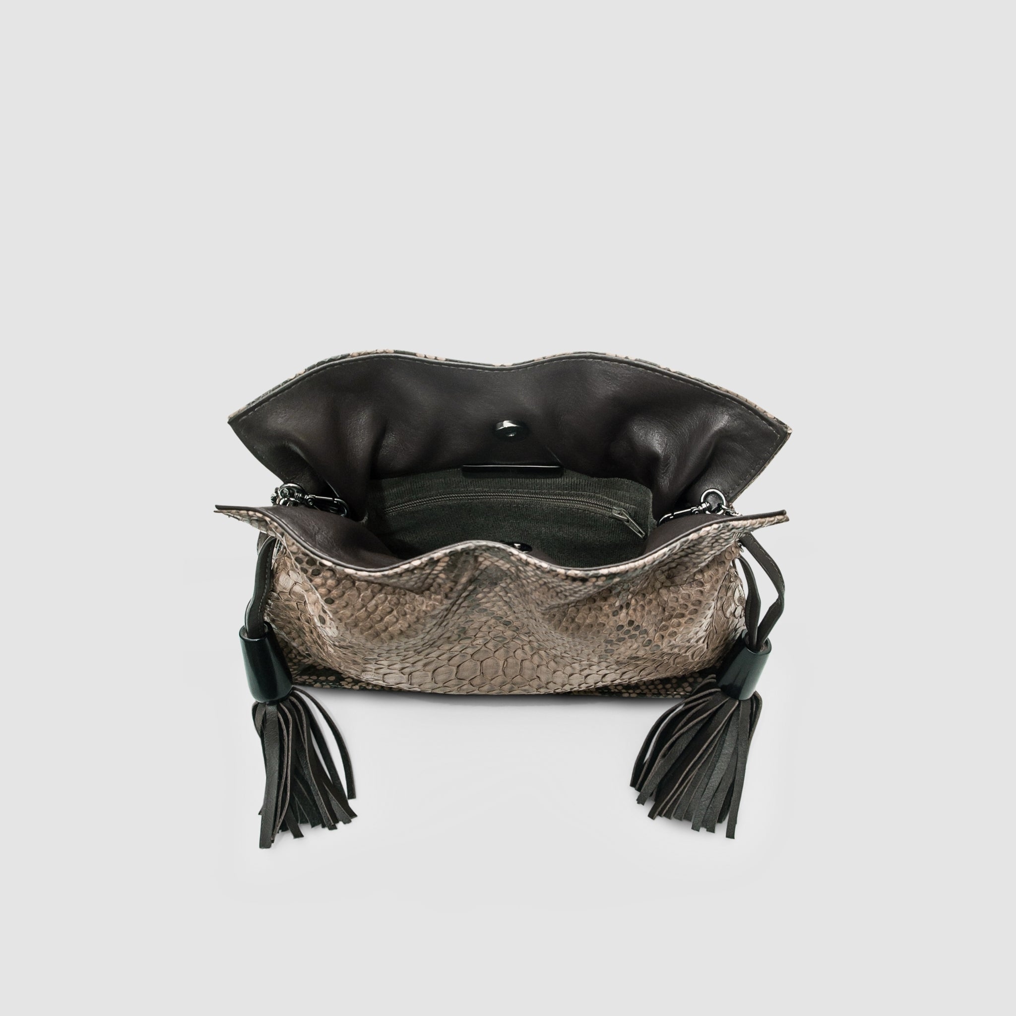 Bolsa Manacá Couro Python
