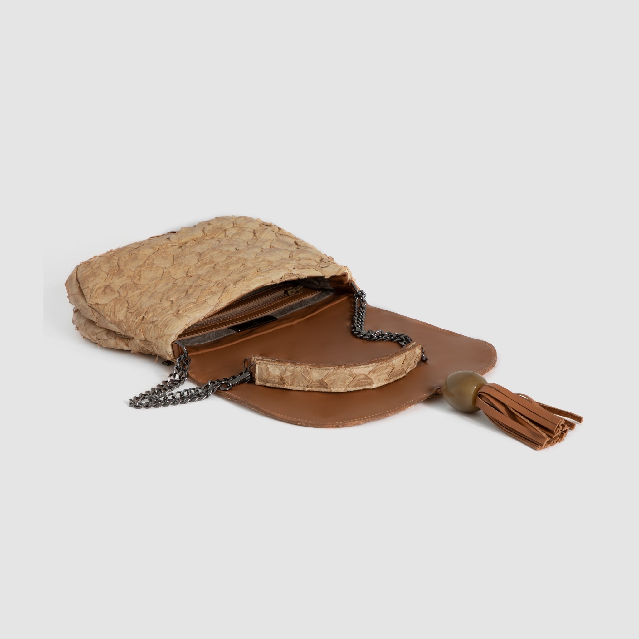 BOLSA XAMBIOÁ COURO DE PIRARUCU