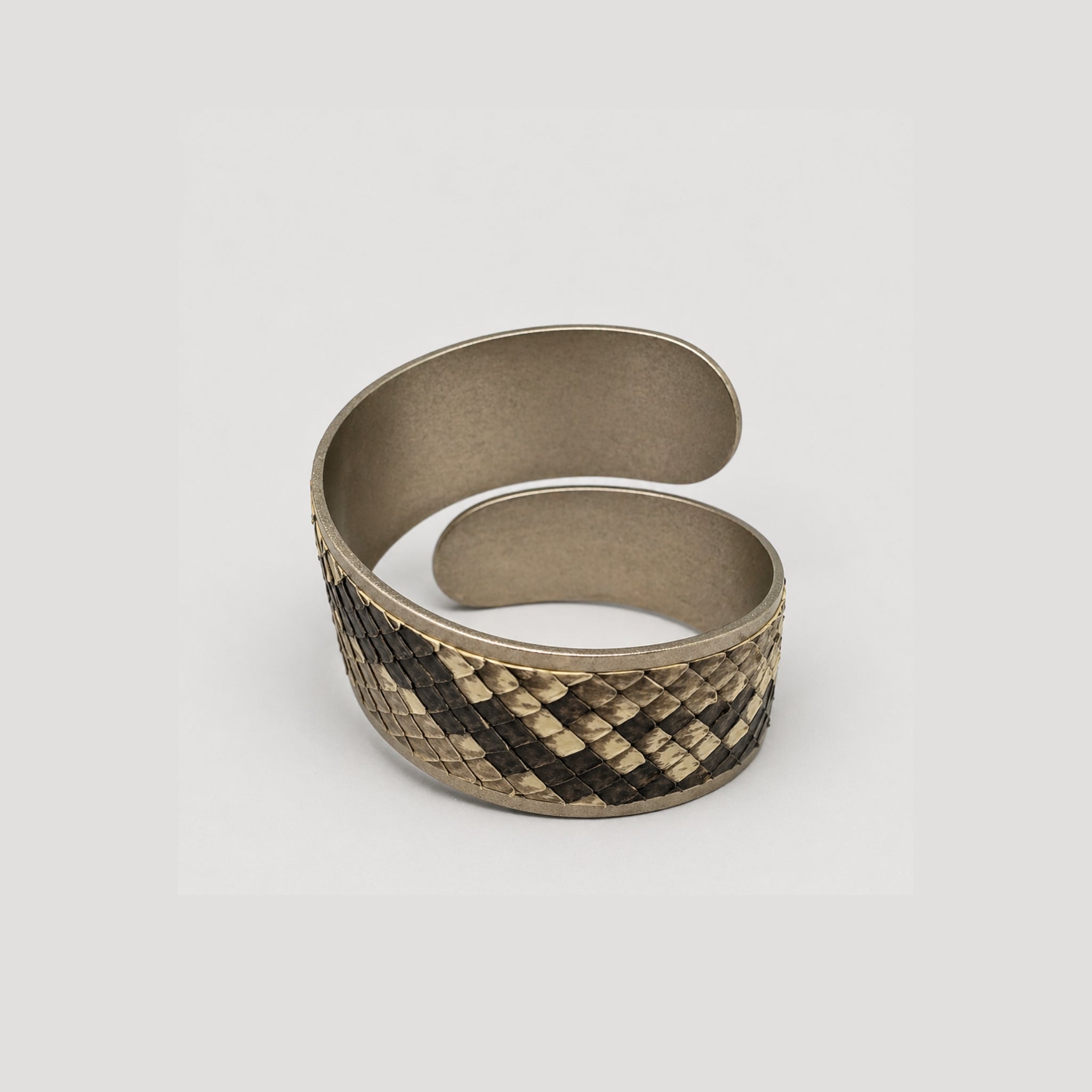 BRACELETE REPTIL COURO DE PYTHON