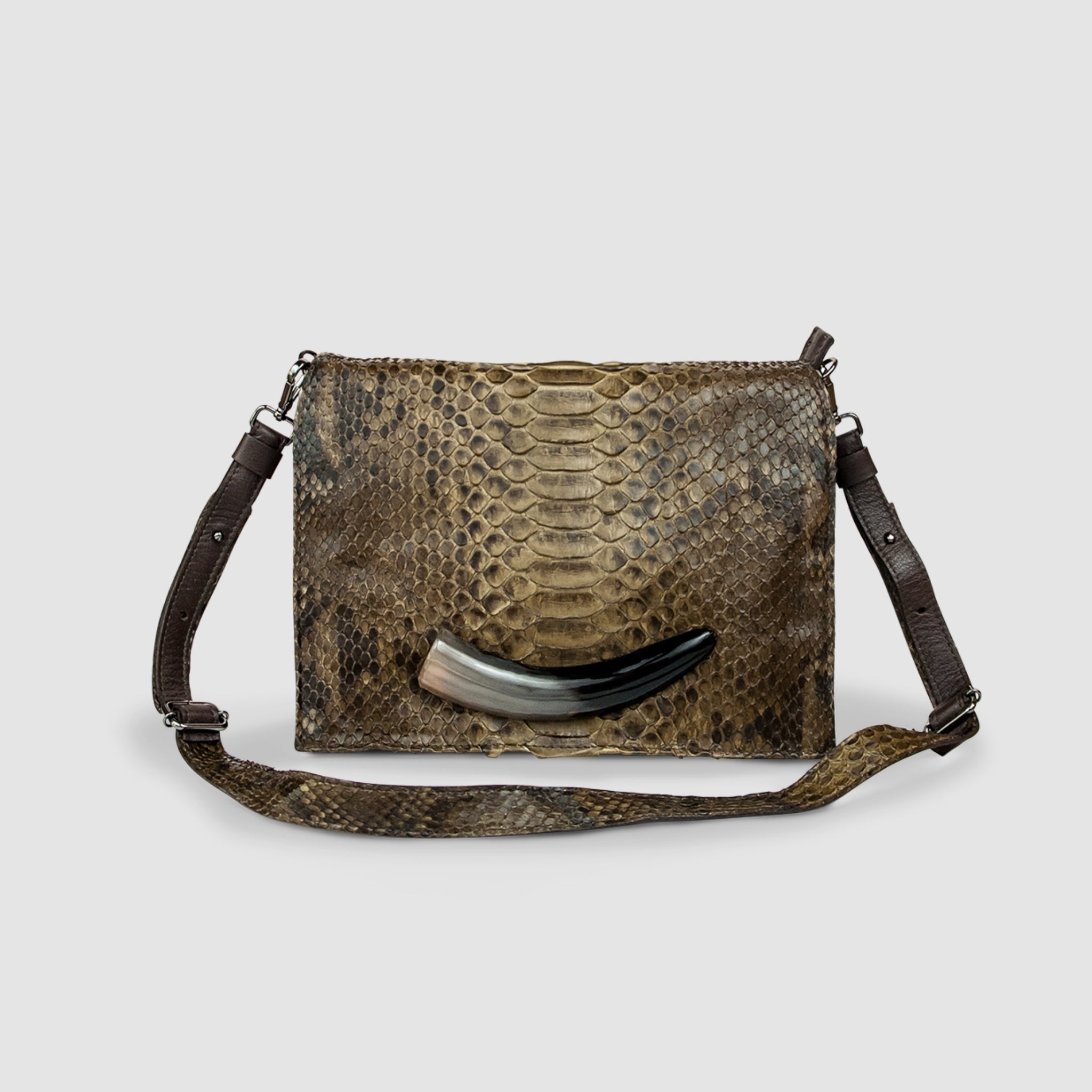 Bolsa Pau-Brasil Couro Python